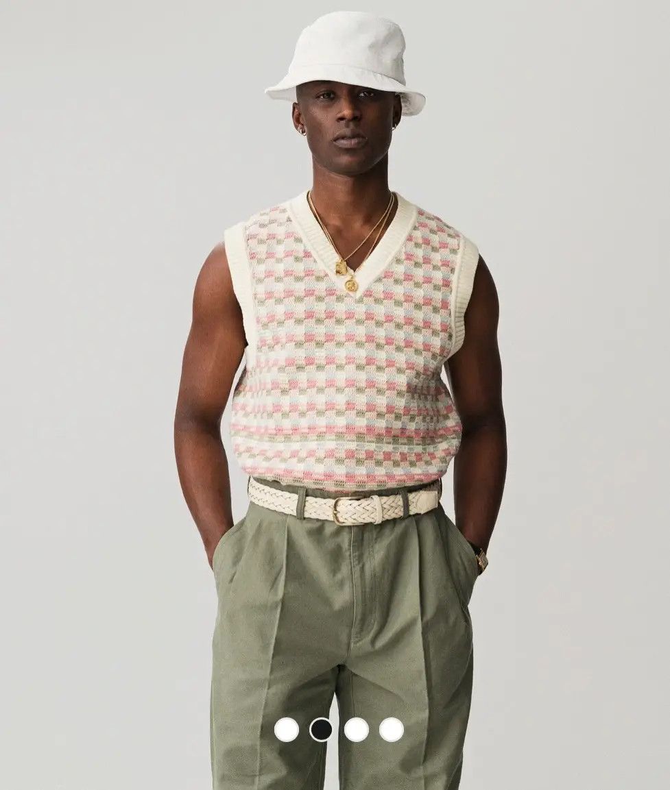 Aime Leon Dore Aime Leon Dore Crochet Sweater Vest | Grailed