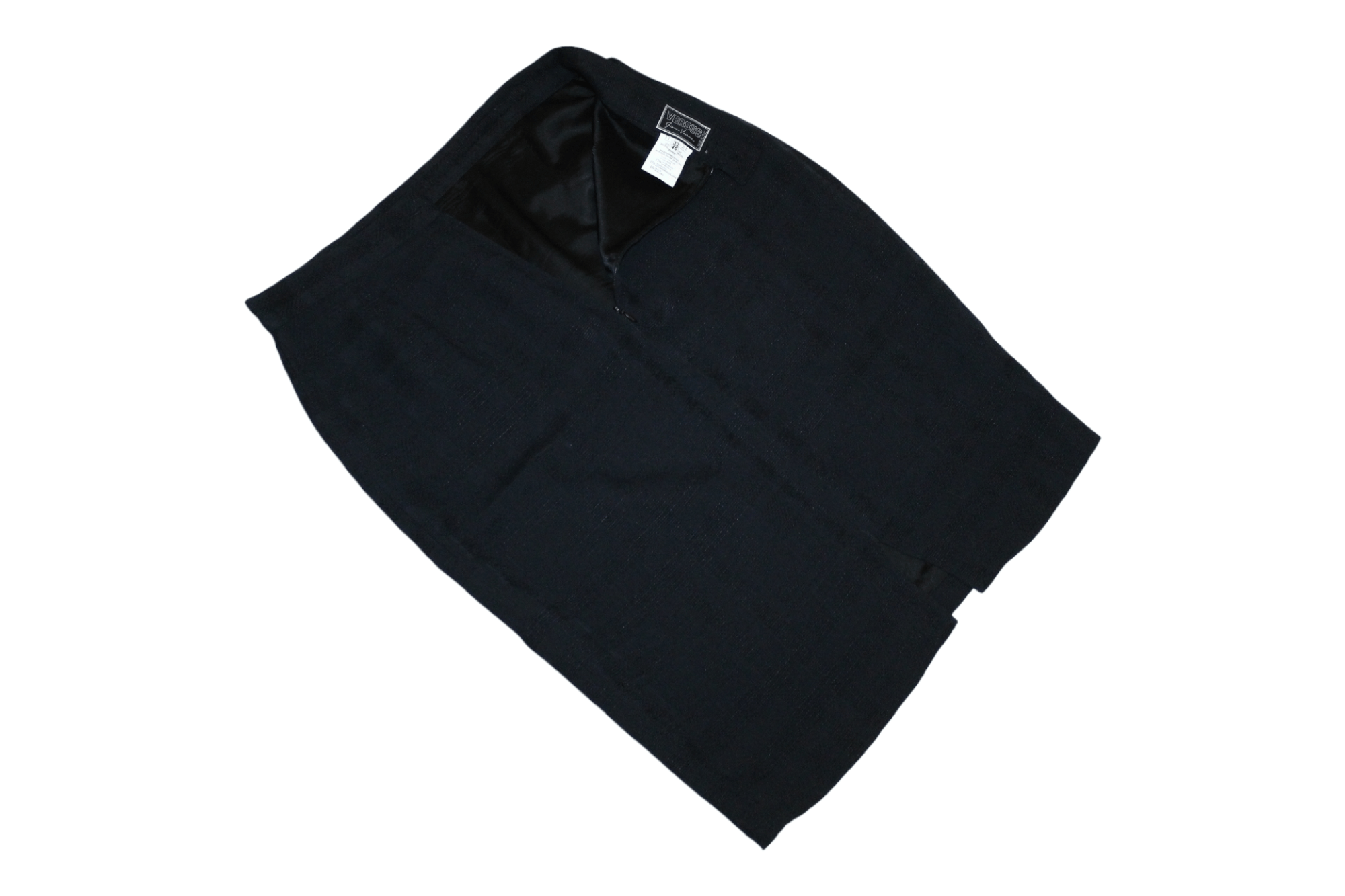 Versace 💥💥Early Gianni Versace Versus Mixed Knitted Mini Skirt Size 31" - 2 Thumbnail