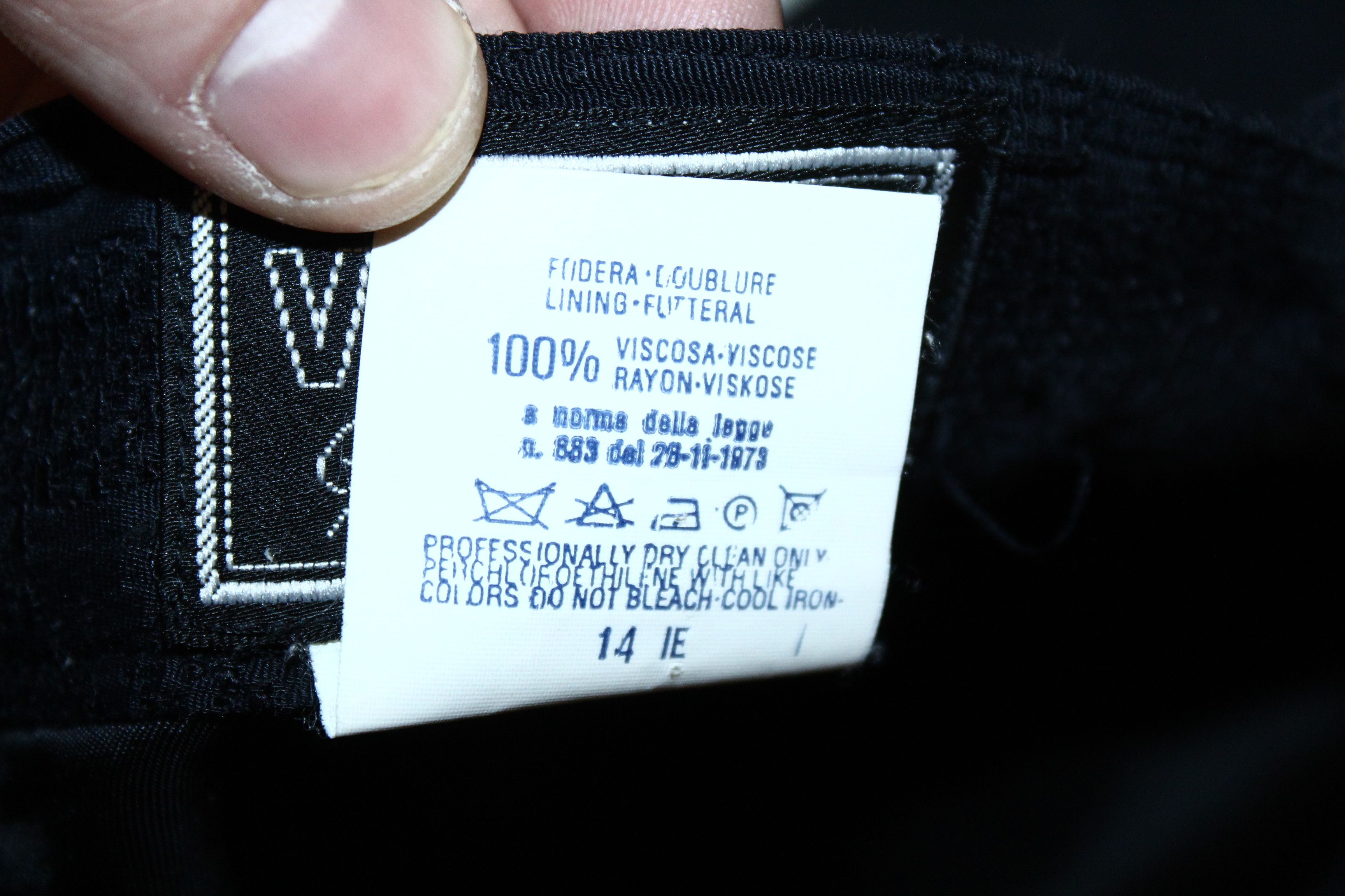 Versace 💥💥Early Gianni Versace Versus Mixed Knitted Mini Skirt Size 31" - 7 Thumbnail