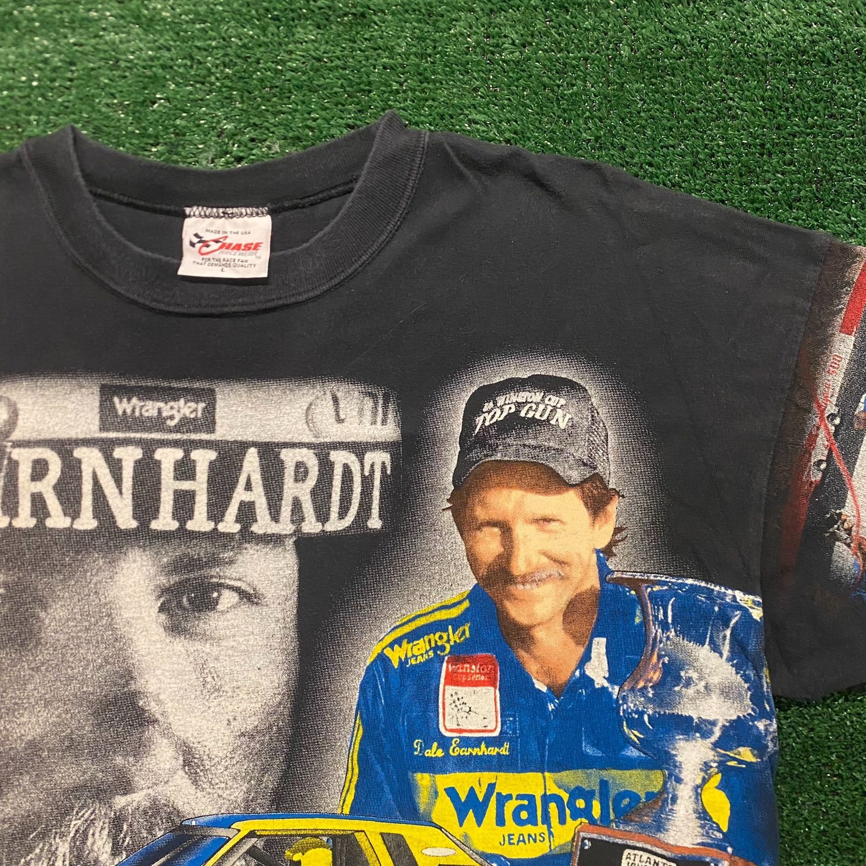 NASCAR Dale Earnhardt Vintage 90s NASCAR Racing AOP T-Shirt Size US L / EU 52-54 / 3 - 3 Thumbnail