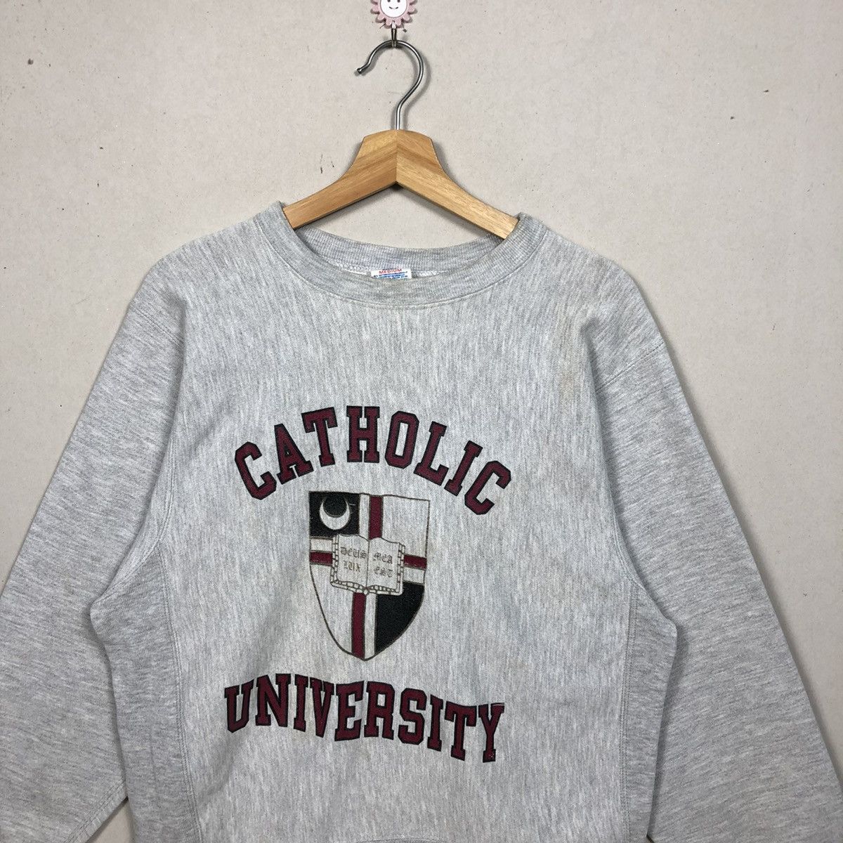 Champion × Vintage Vintage 90s Champion Reverse Weave Catholic University Size US M / EU 48-50 / 2 - 3 Thumbnail
