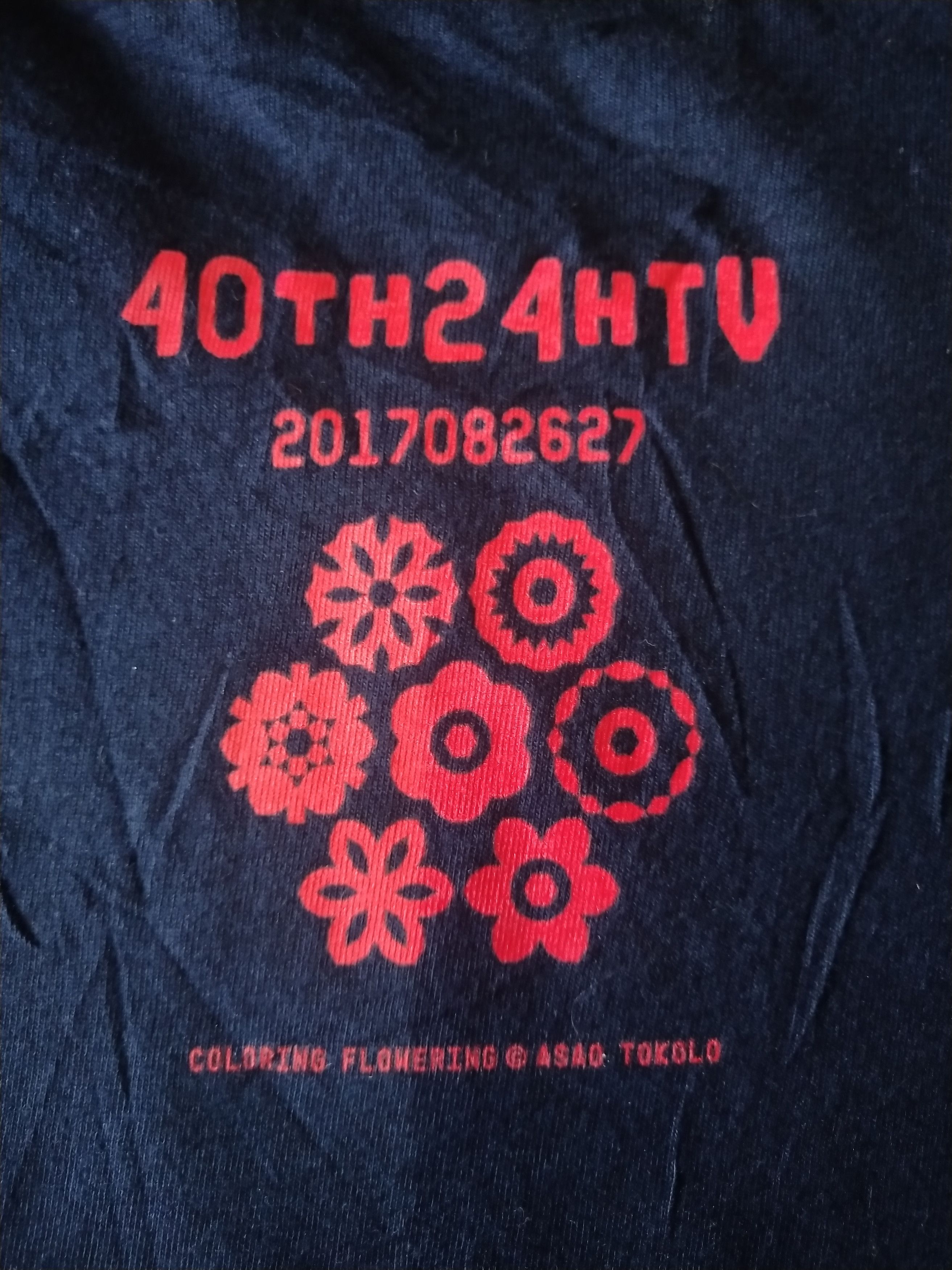 Japanese Brand × Takashi Murakami × Vintage 24 Hour Television X Takashi Murakami Flower Tee Size US L / EU 52-54 / 3 - 5 Thumbnail