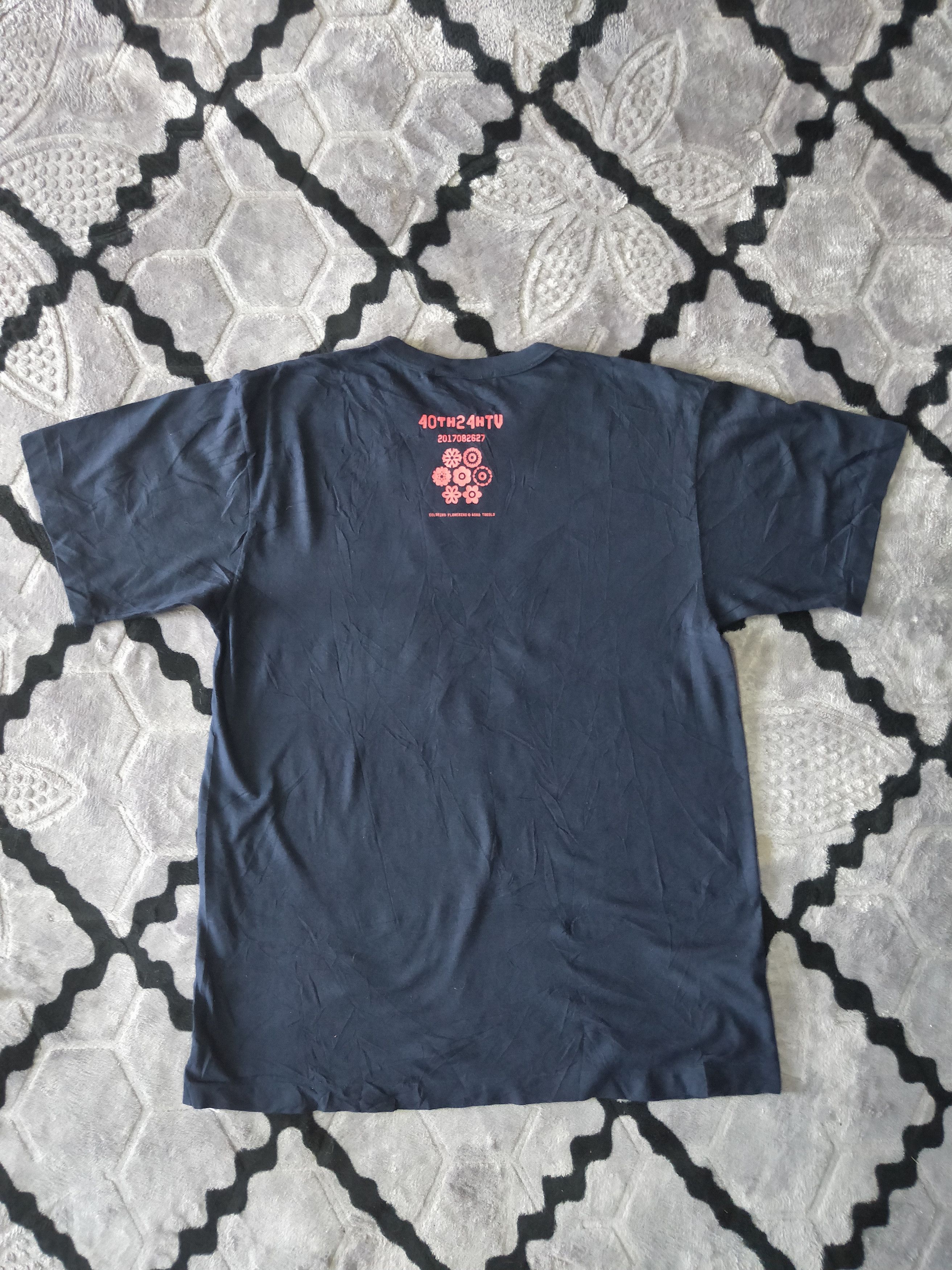 Japanese Brand × Takashi Murakami × Vintage 24 Hour Television X Takashi Murakami Flower Tee Size US L / EU 52-54 / 3 - 4 Thumbnail