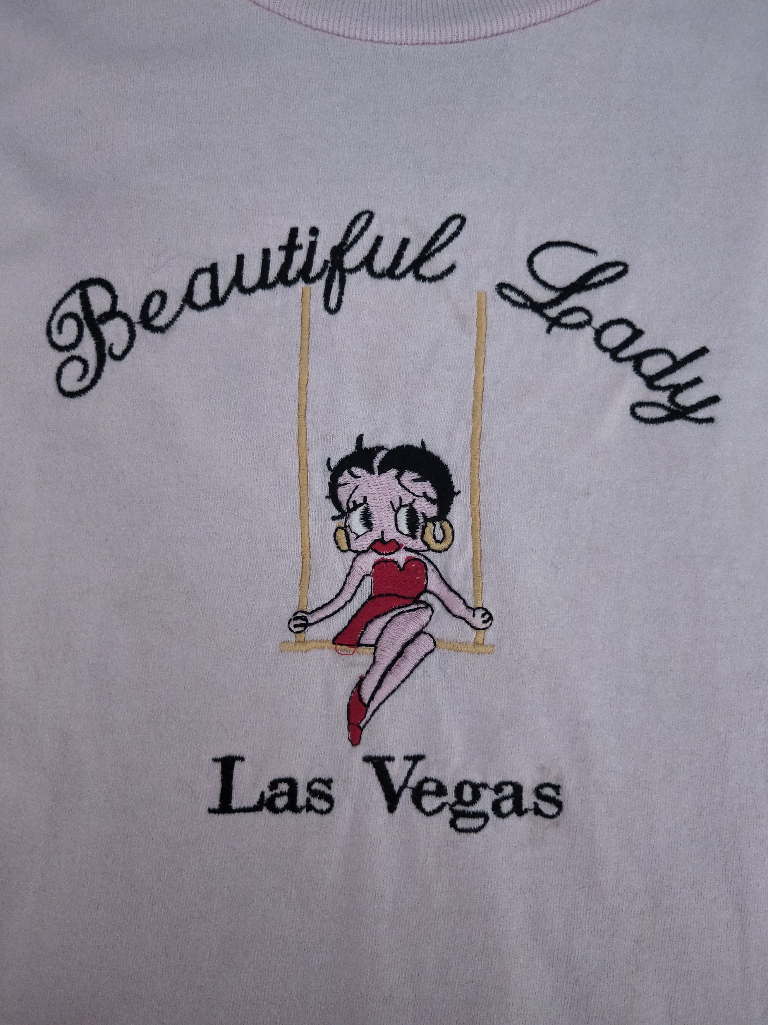 Cartoon Network × Vintage Vintage Betty Boop Beautiful Lady Las Vegas T-Shirt Size US L / EU 52-54 / 3 - 6 Thumbnail