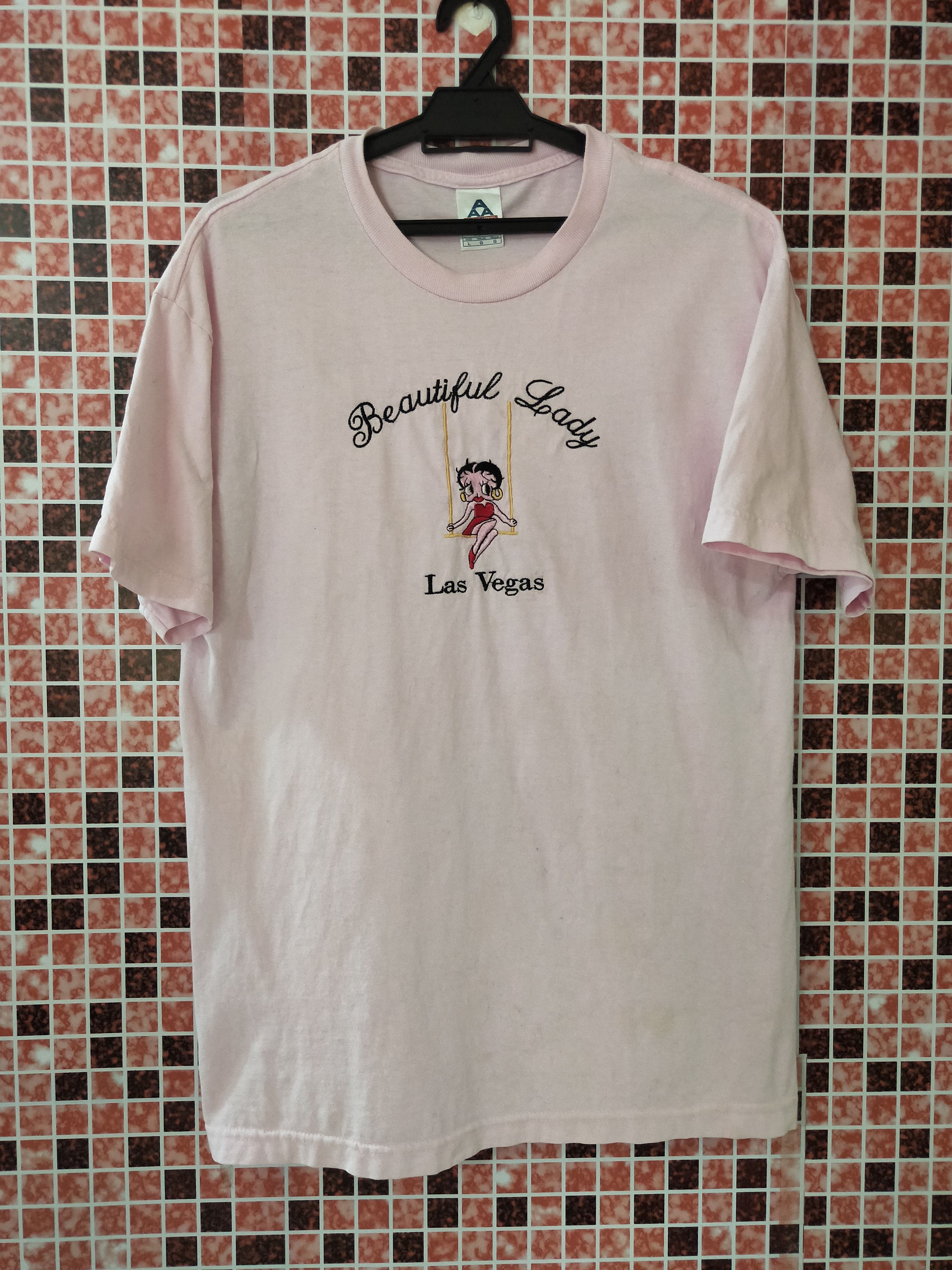 Cartoon Network × Vintage Vintage Betty Boop Beautiful Lady Las Vegas T-Shirt Size US L / EU 52-54 / 3 - 1 Thumbnail