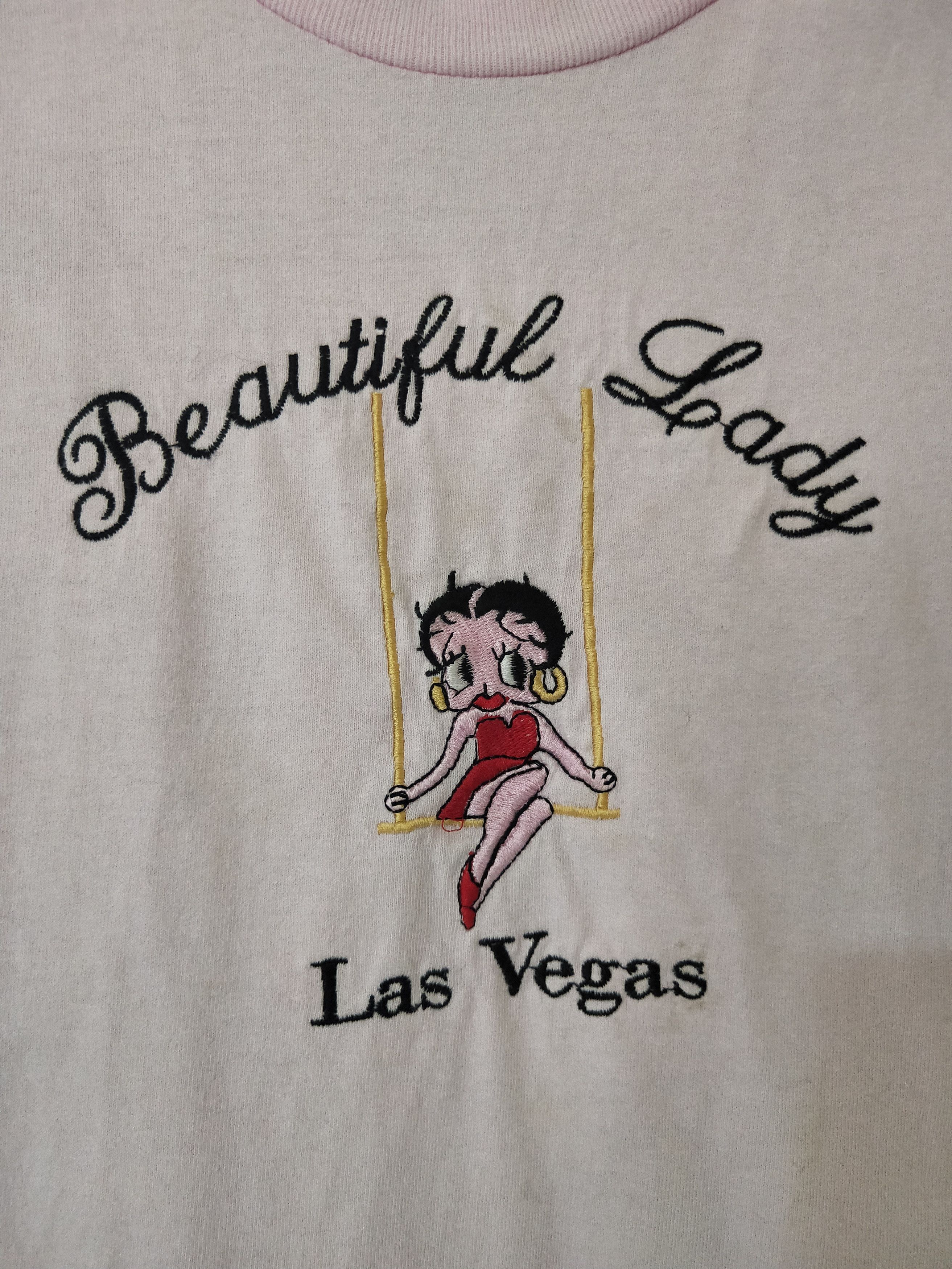 Cartoon Network × Vintage Vintage Betty Boop Beautiful Lady Las Vegas T-Shirt Size US L / EU 52-54 / 3 - 2 Thumbnail