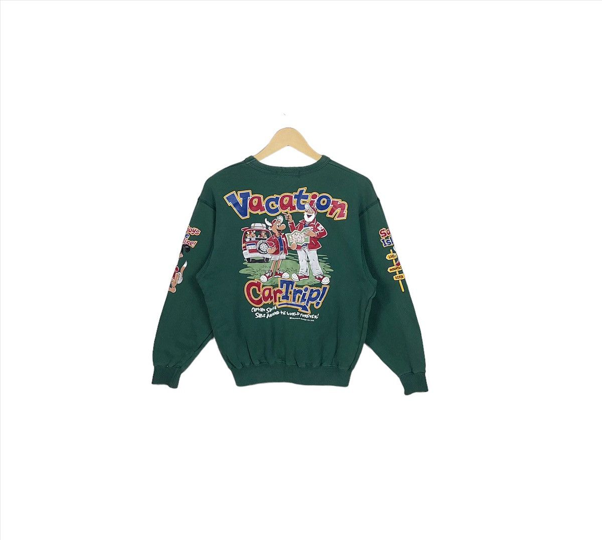 Vintage Vintage 90s Captain Santa Overprint Sweatshirt Size US S / EU 44-46 / 1 - 1 Thumbnail