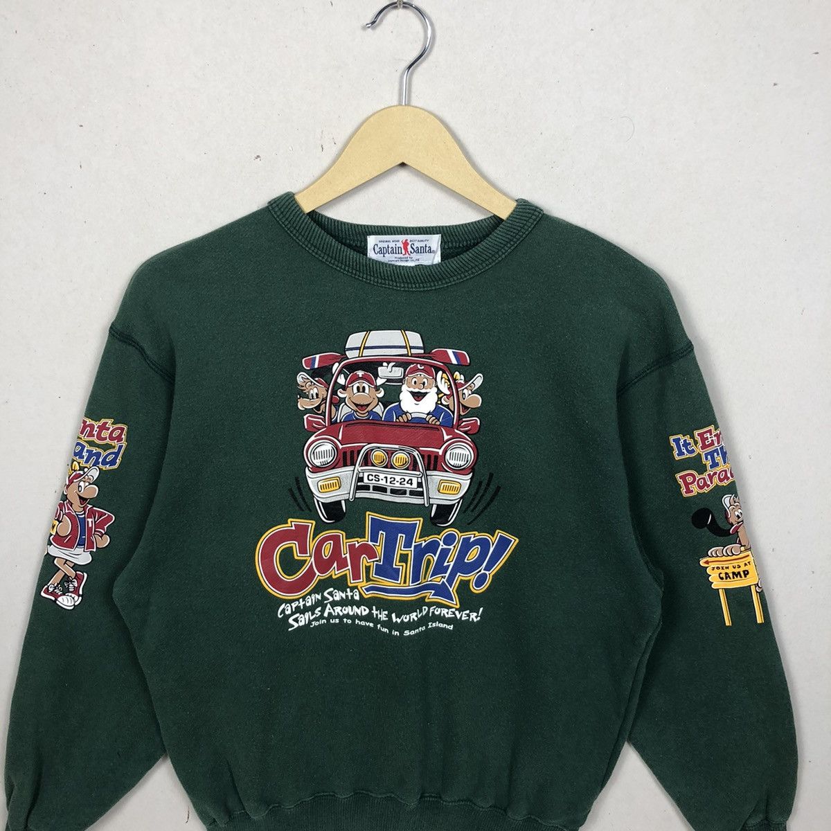 Vintage Vintage 90s Captain Santa Overprint Sweatshirt Size US S / EU 44-46 / 1 - 3 Thumbnail