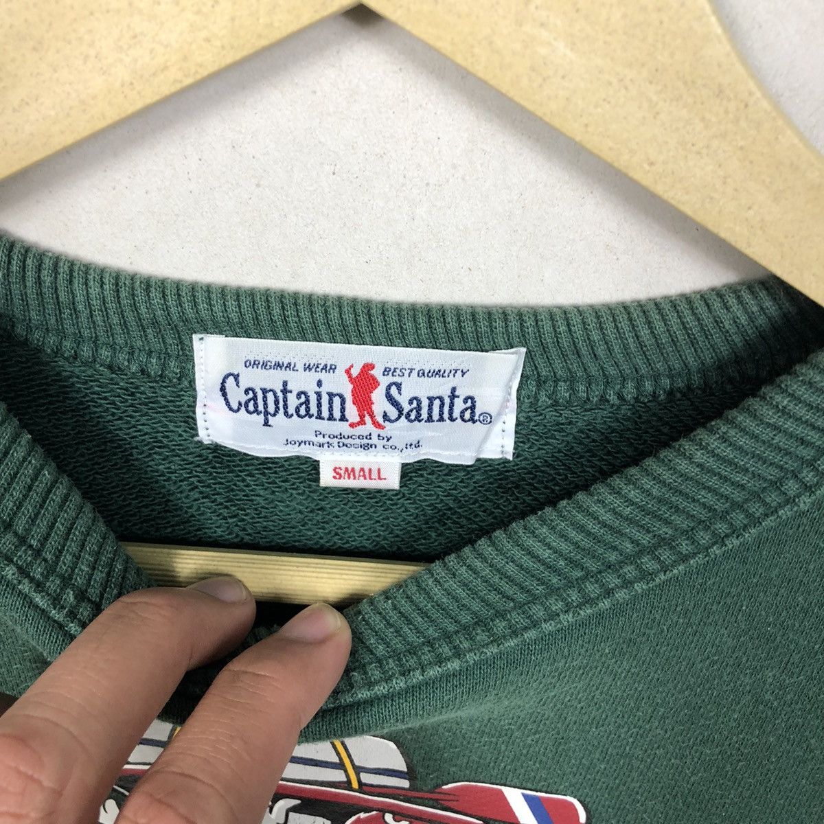 Vintage Vintage 90s Captain Santa Overprint Sweatshirt Size US S / EU 44-46 / 1 - 6 Thumbnail