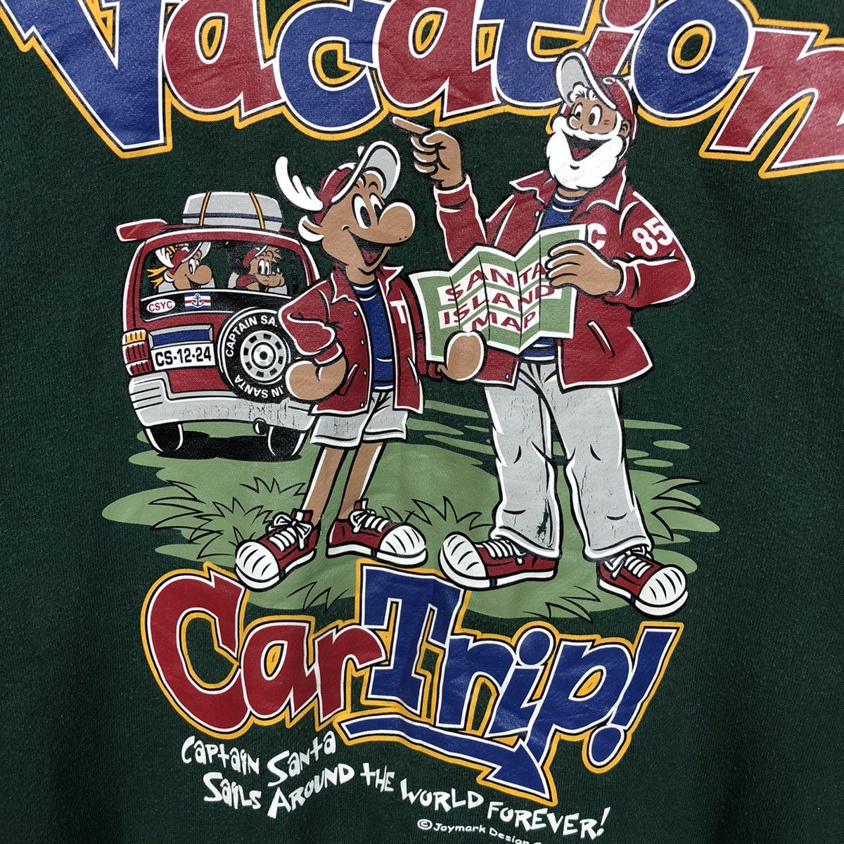 Vintage Vintage 90s Captain Santa Overprint Sweatshirt Size US S / EU 44-46 / 1 - 5 Thumbnail