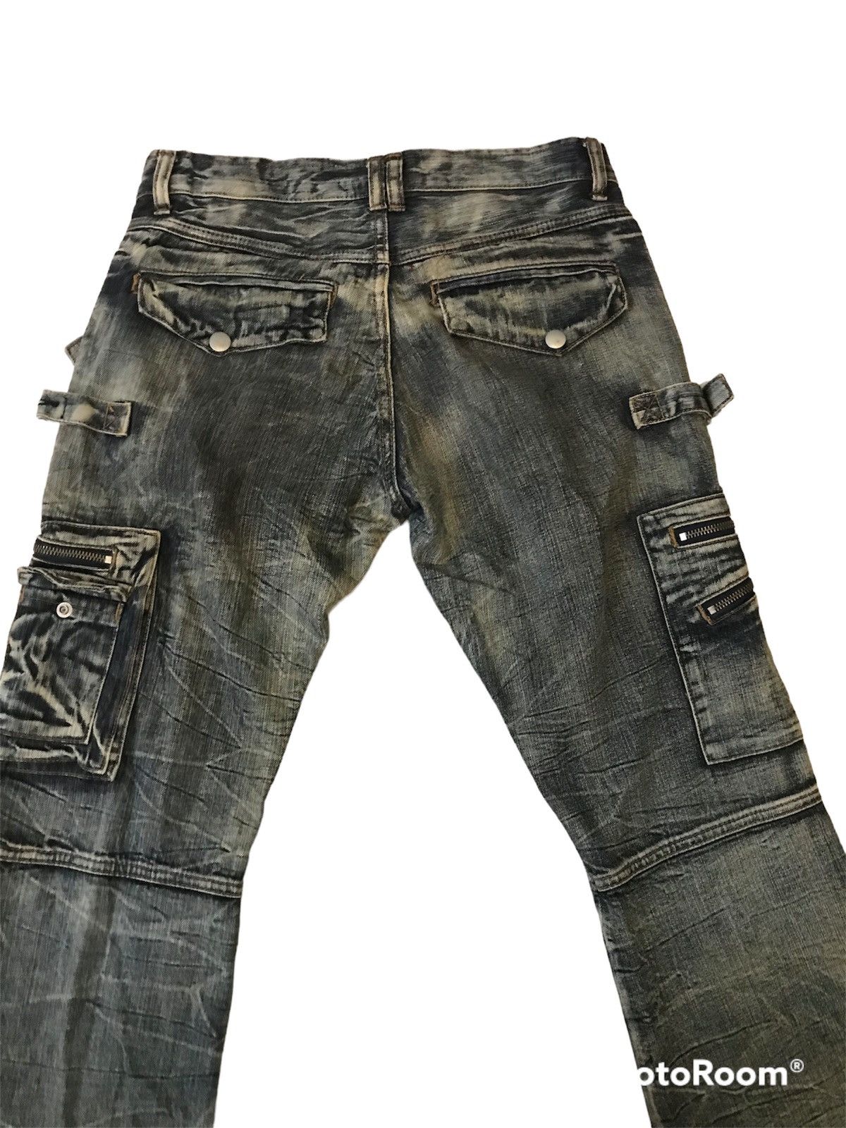 Japanese Brand cargo pant with zip by semantic design bootcut Size US 33 - 5 Thumbnail