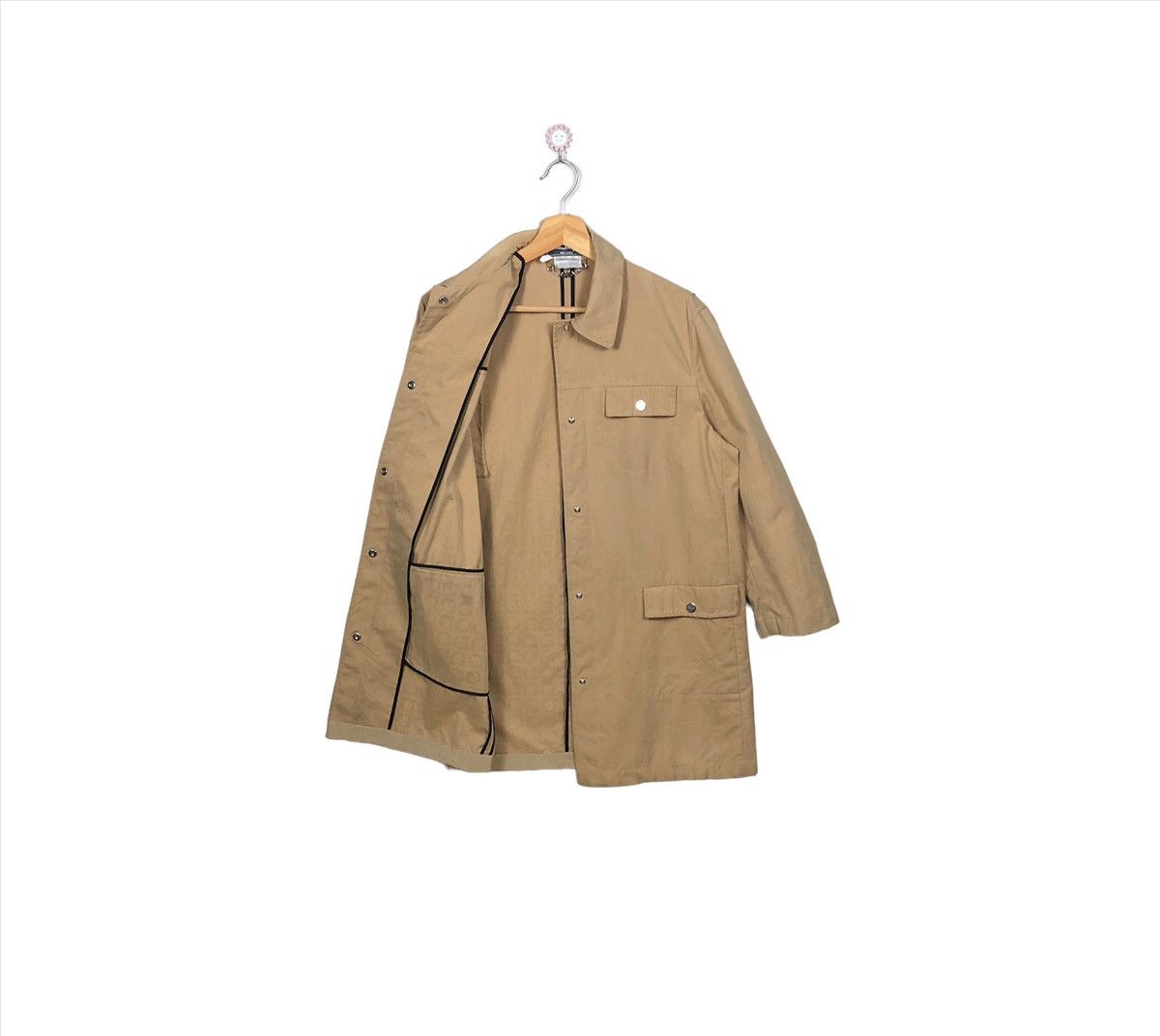Salvatore Ferragamo Salvatore Ferragamo Monogram Inside Trench Jacket Size US M / EU 48-50 / 2 - 2 Thumbnail