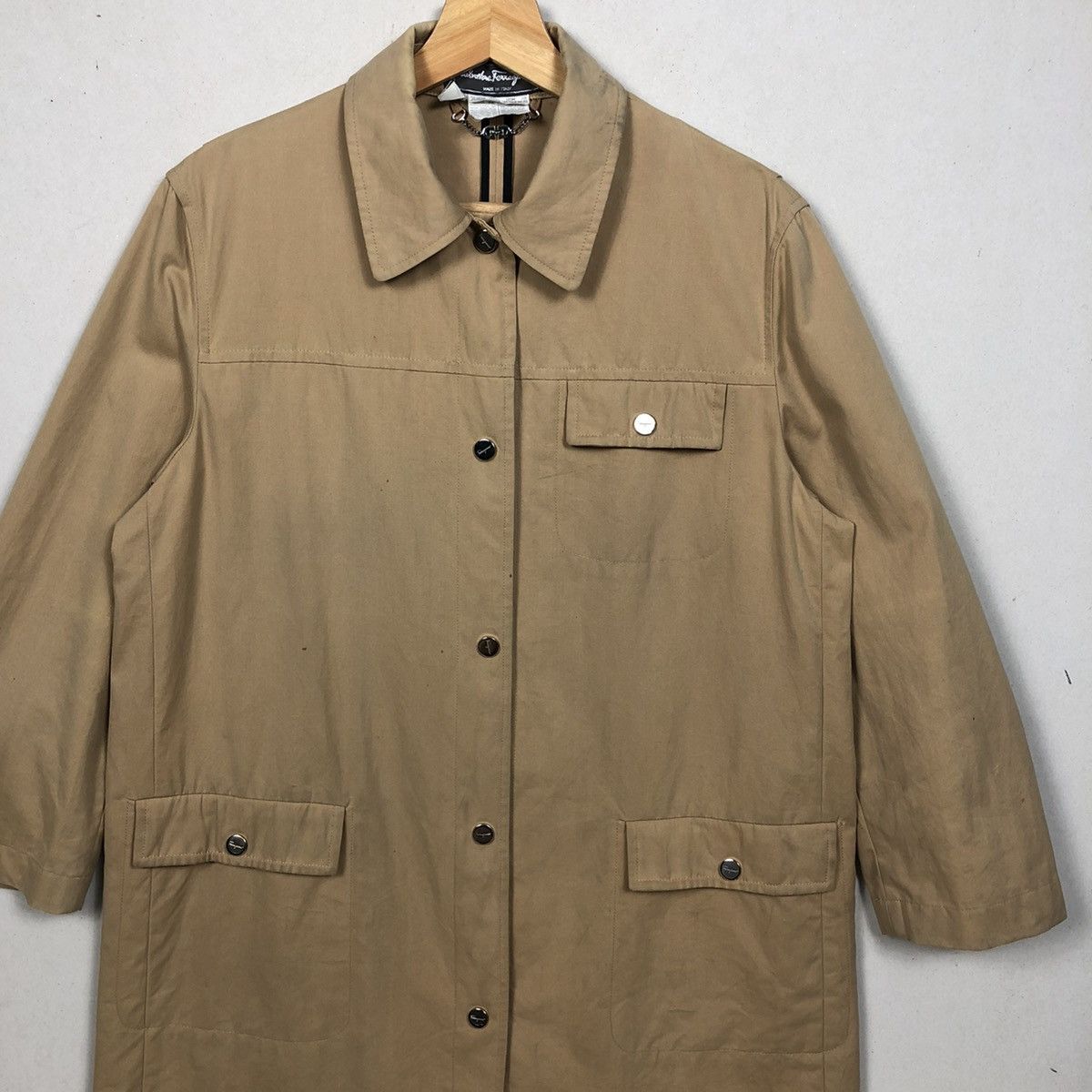 Salvatore Ferragamo Salvatore Ferragamo Monogram Inside Trench Jacket Size US M / EU 48-50 / 2 - 4 Thumbnail