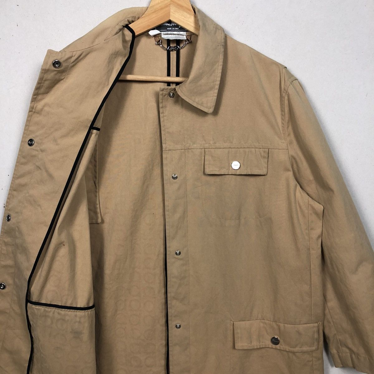 Salvatore Ferragamo Salvatore Ferragamo Monogram Inside Trench Jacket Size US M / EU 48-50 / 2 - 6 Thumbnail