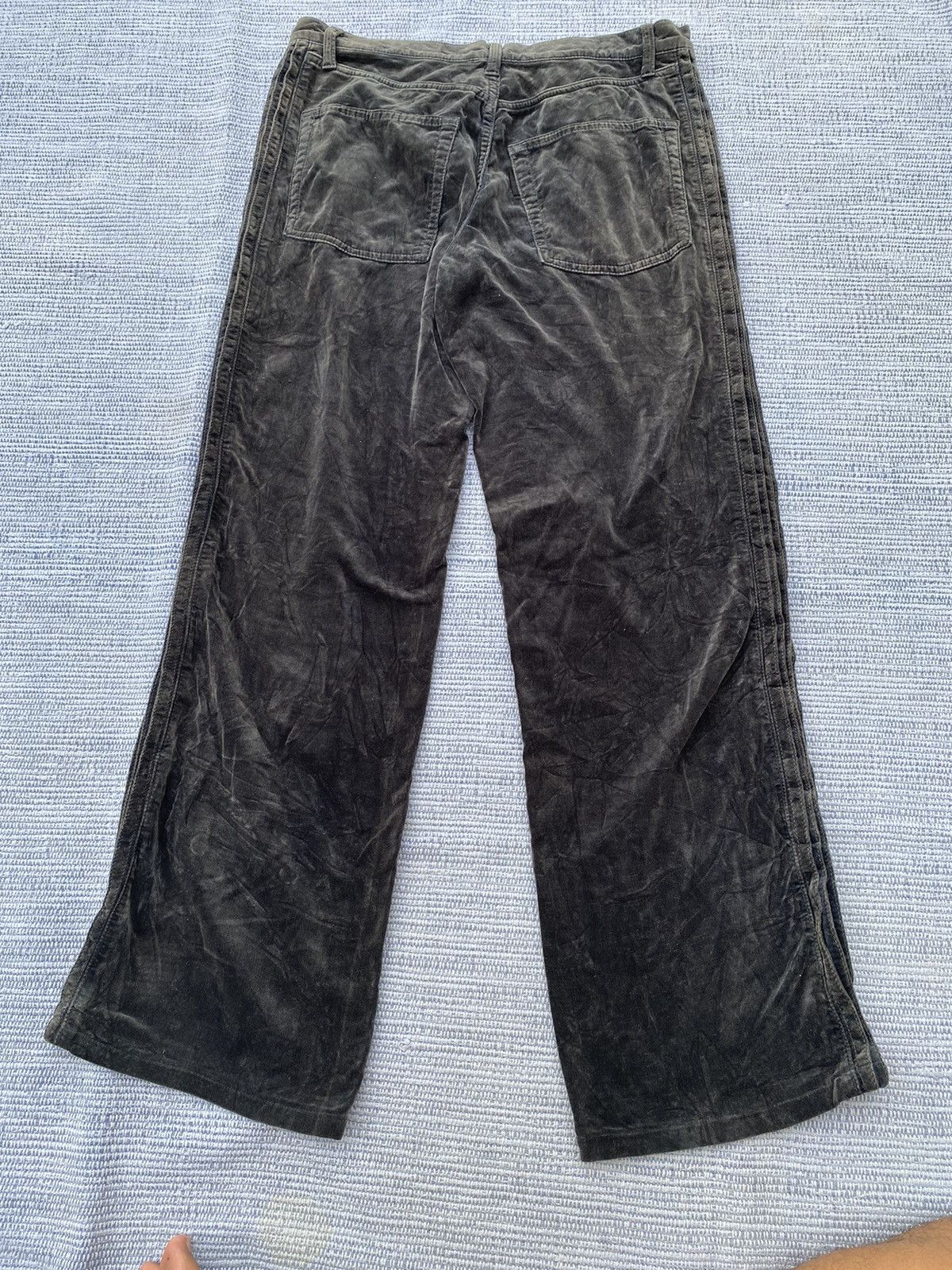 CABANE de ZUCCa dark blue corduroy side pleated pants Size US 30 / EU 46 - 5 Thumbnail