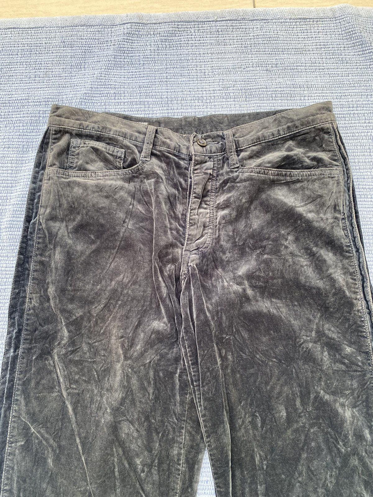 CABANE de ZUCCa dark blue corduroy side pleated pants Size US 30 / EU 46 - 2 Thumbnail