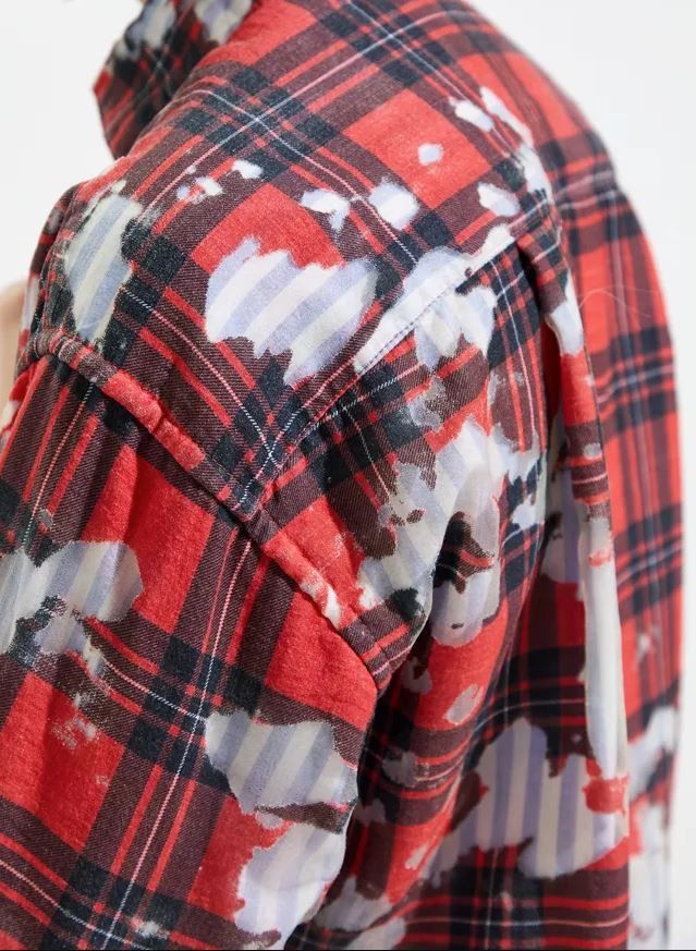 Other KAWAKEY 2020 Devore Two Layer Plaid Button-Down Shirt Size US M / EU 48-50 / 2 - 3 Thumbnail