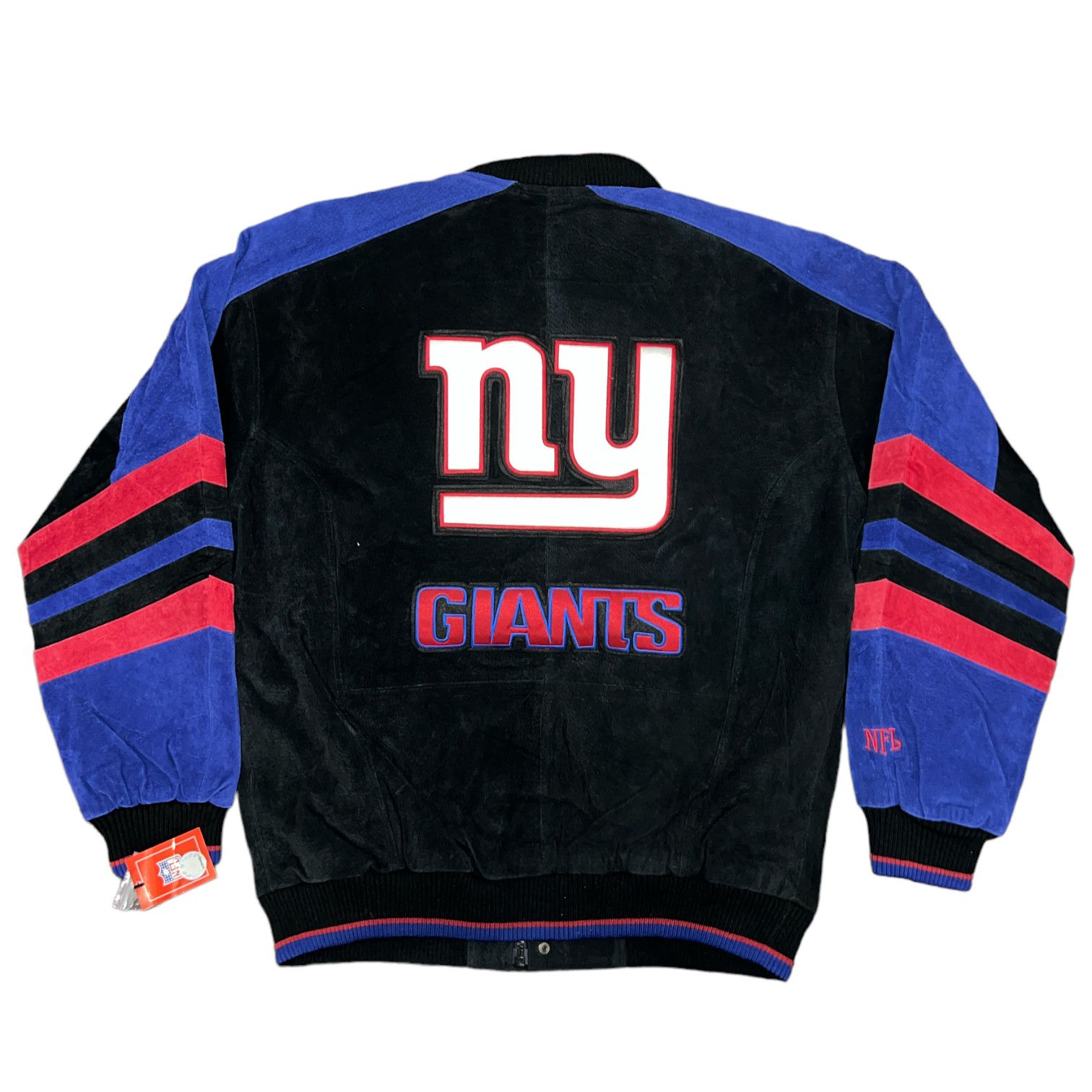 NFL Vintage G-III New York NY Giants Suede Varsity Jacket Size US L / EU 52-54 / 3 - 2 Thumbnail