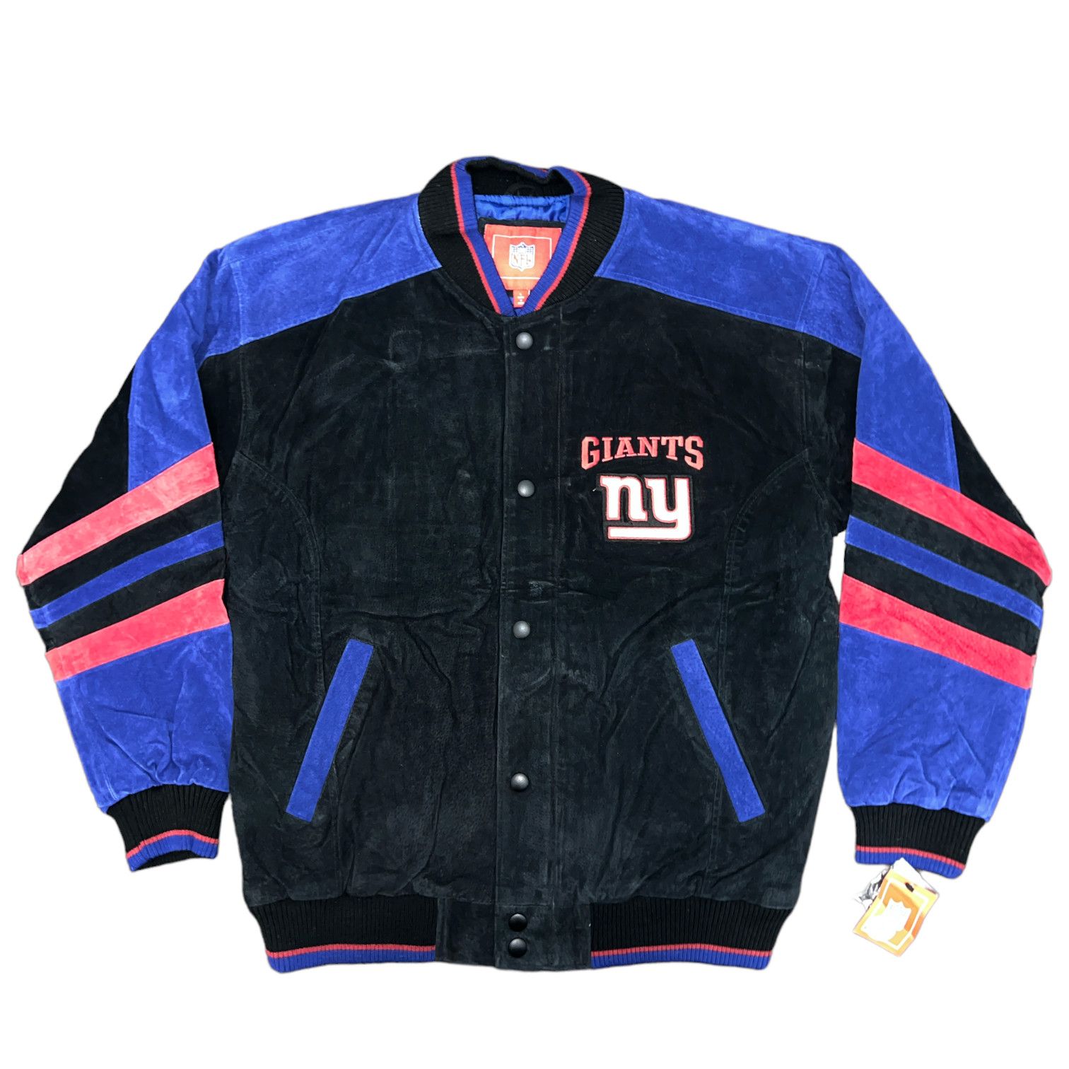 Vintage G-III New York NY Giants Suede Varsity Jacket