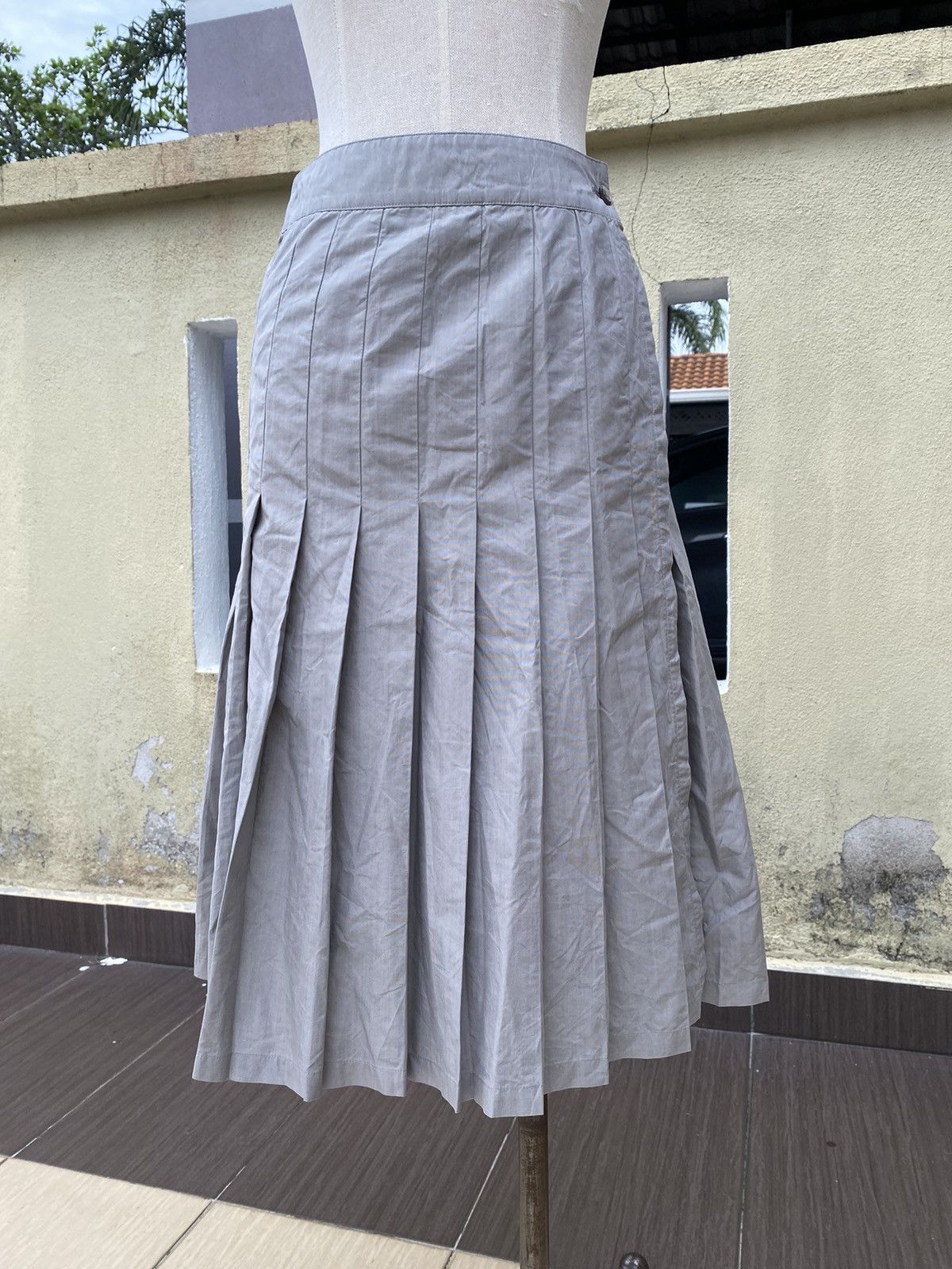 image of Margaret Howell x Vintage Pleated Midi in Grey, Women's (Size 27)