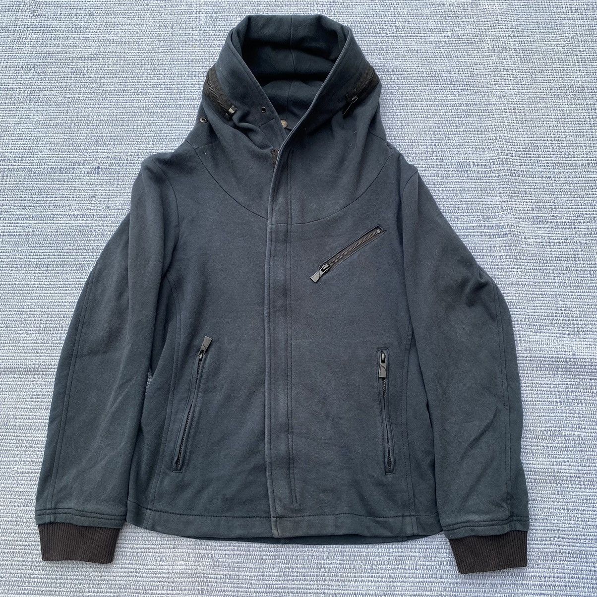 image of Katharine Hamnett London x Vintage Zipper Hoodie in Dark Green, Women's (Size Large)