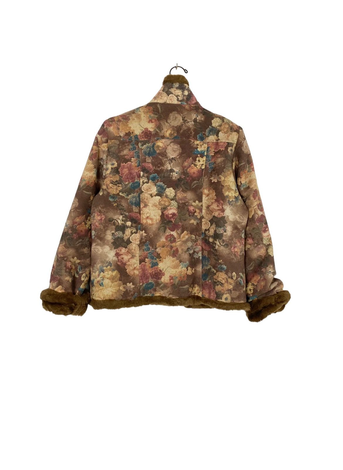 Vintage Rare‼️ Vintage Aton Rose Floral Fur Lined Coat Size M / US 6-8 / IT 42-44 - 4 Thumbnail