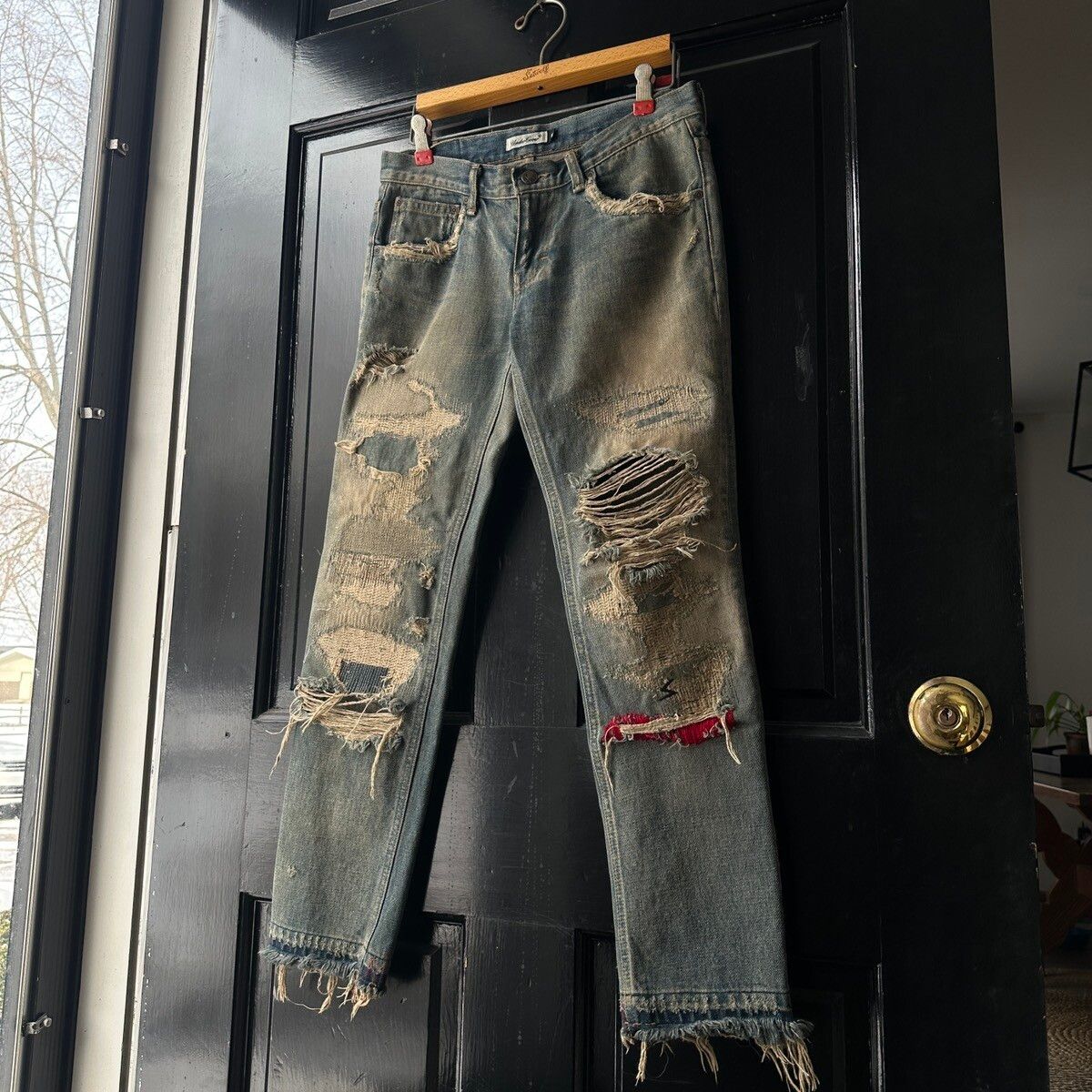 Undercover AW04 Undercover 68 Red Yarn Denim | Grailed