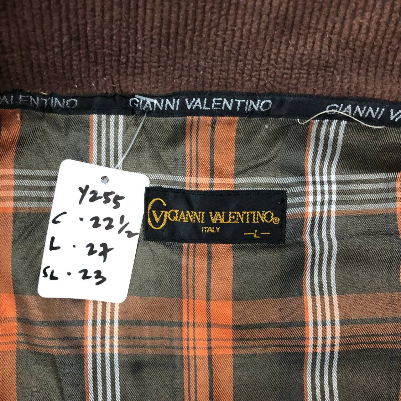 Other Z255 GIANNI VALENTINO ITALY FLEECE TARTAN JACKET Size US L / EU 52-54 / 3 - 10 Thumbnail