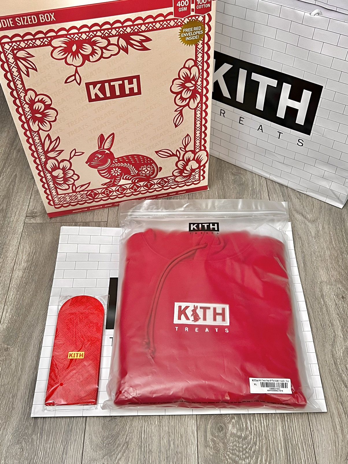Kith Size XL Kith Treats Year of The Rabbit 2023 Hoodie In Hand 