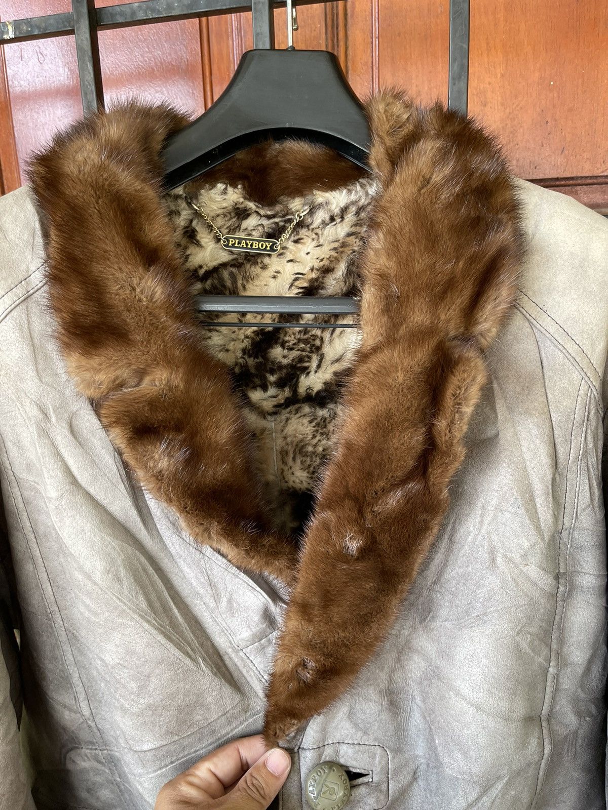 Designer × Japanese Brand × Playboy Rare❗️NICE LEATHER JACKET OF PLAYBOY Size US L / EU 52-54 / 3 - 3 Thumbnail