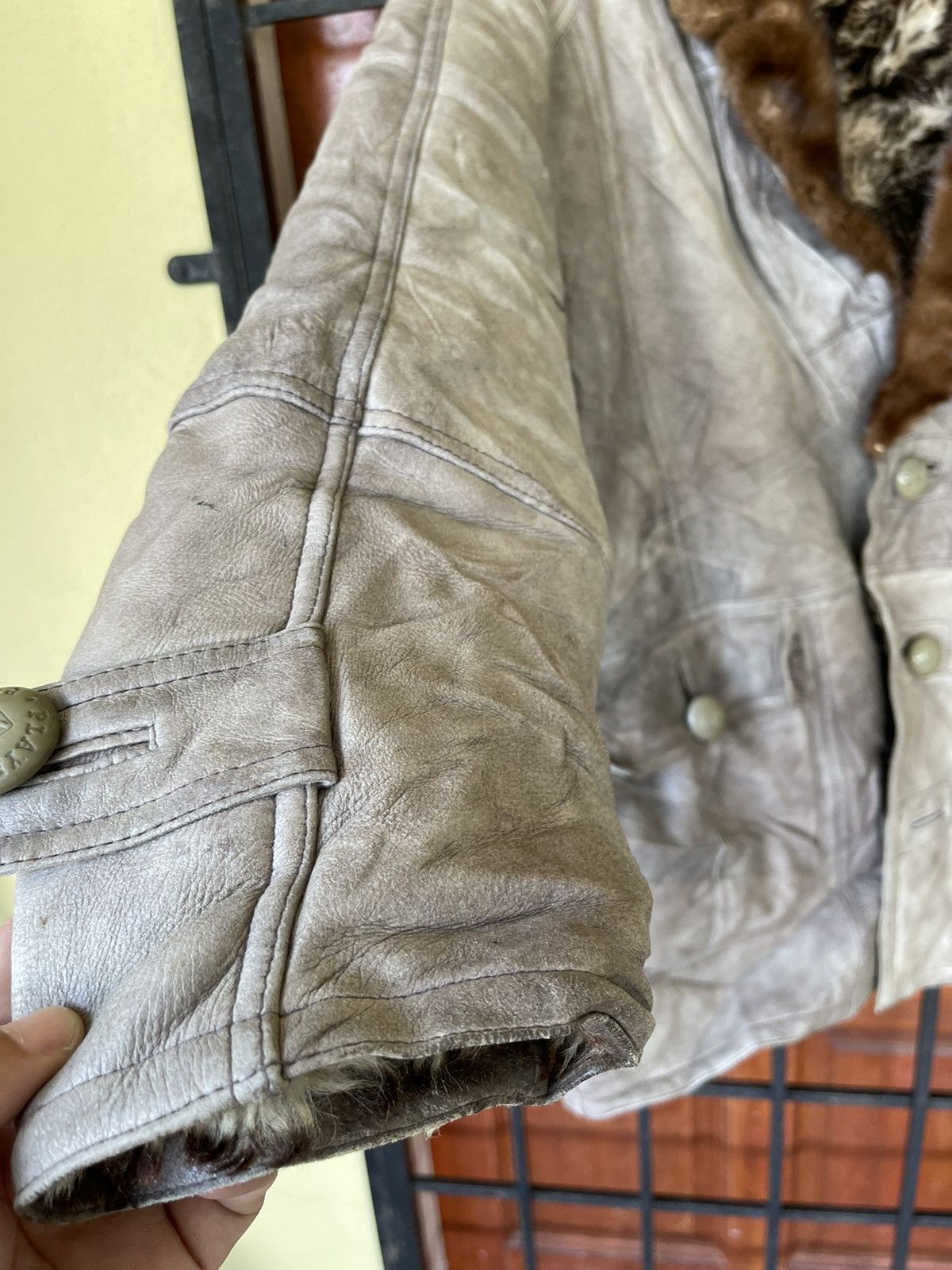 Designer × Japanese Brand × Playboy Rare❗️NICE LEATHER JACKET OF PLAYBOY Size US L / EU 52-54 / 3 - 7 Thumbnail