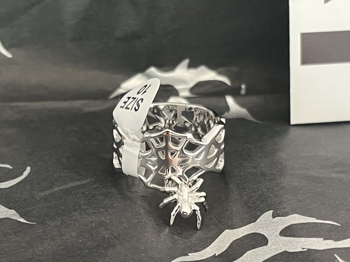 Hard Jewelry Solid .925 Sterling Silver Spider Web Ring