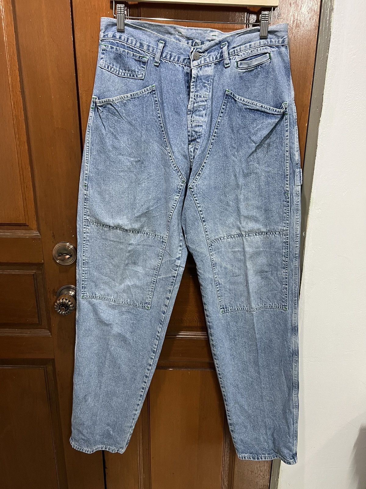 Vintage Double knee and Carpenter Style Blue Story Jeans