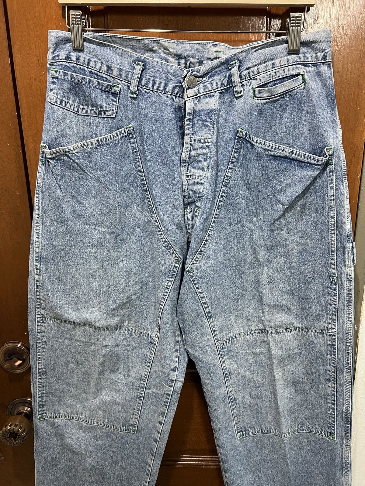 Vintage Double knee and Carpenter Style Blue Story Jeans