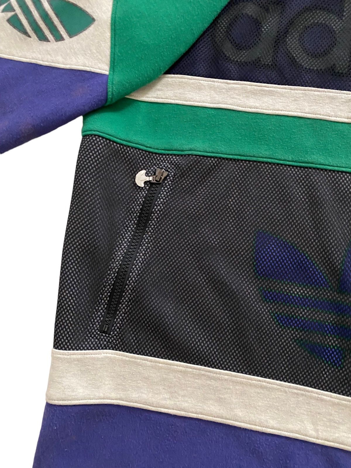 Adidas A$AP ROCKY VINTAGE 80S ADIDAS SPELLOUT 1/4 ZIP HOODIE Size US XL / EU 56 / 4 - 10 Thumbnail