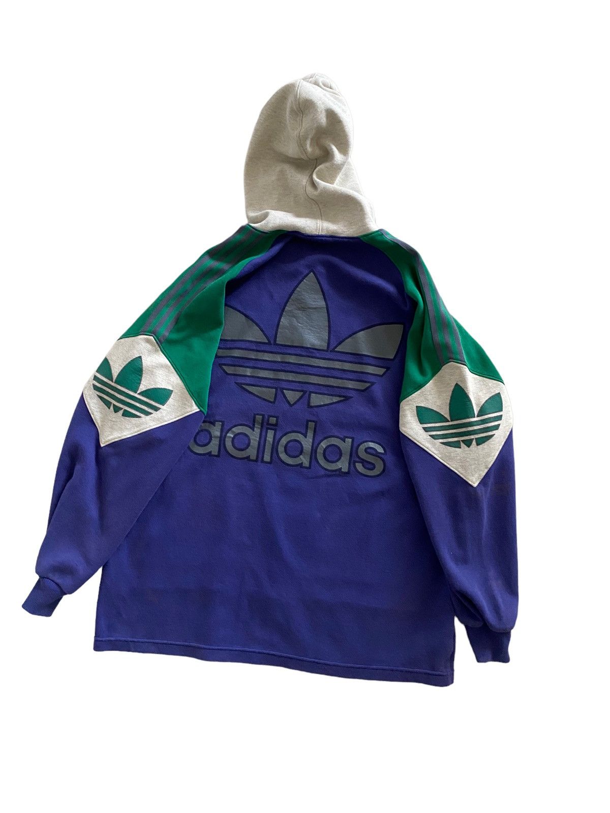 Adidas A$AP ROCKY VINTAGE 80S ADIDAS SPELLOUT 1/4 ZIP HOODIE Size US XL / EU 56 / 4 - 6 Thumbnail