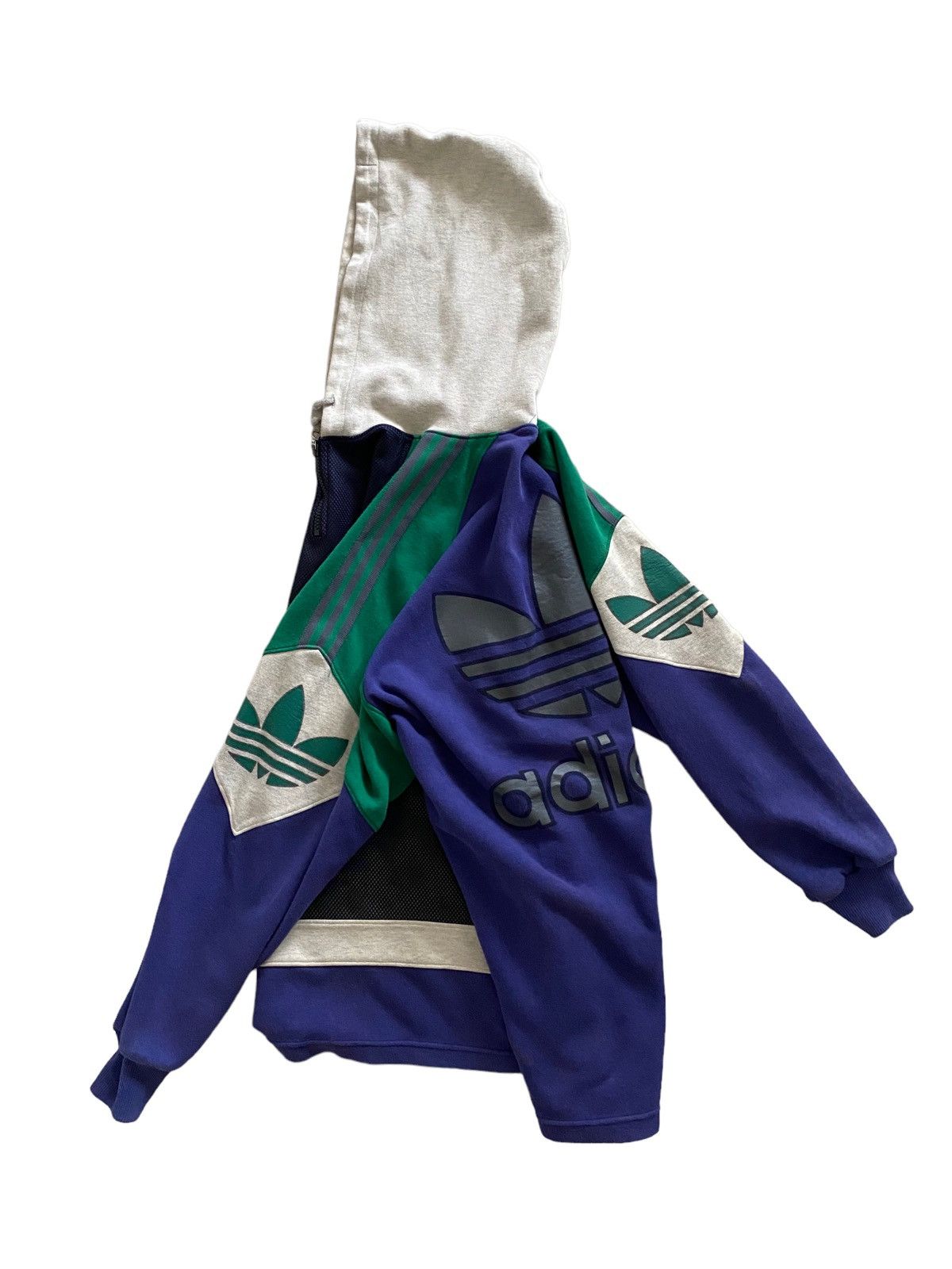 Adidas A$AP ROCKY VINTAGE 80S ADIDAS SPELLOUT 1/4 ZIP HOODIE Size US XL / EU 56 / 4 - 2 Thumbnail