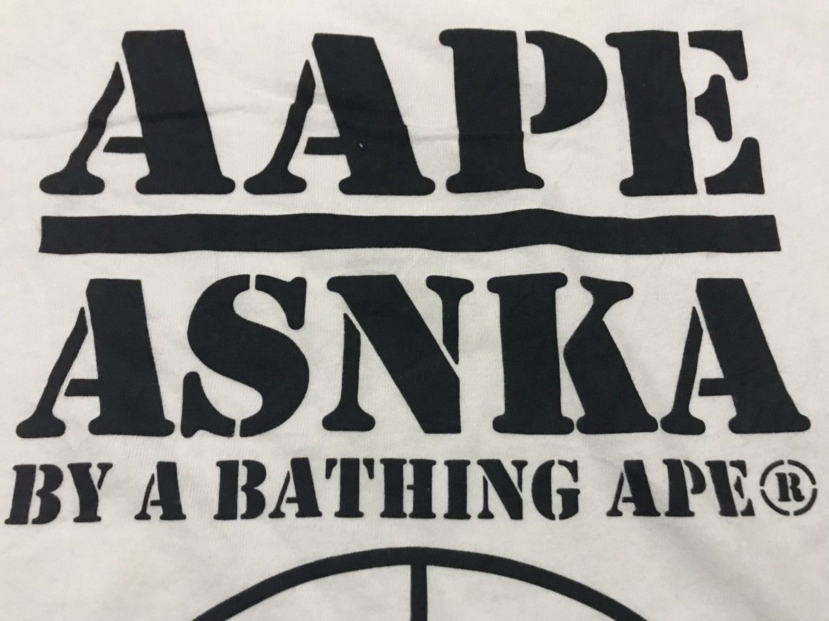 Aape AAPE ASNKA BY A BATHING APE TEE Size US S / EU 44-46 / 1 - 6 Thumbnail