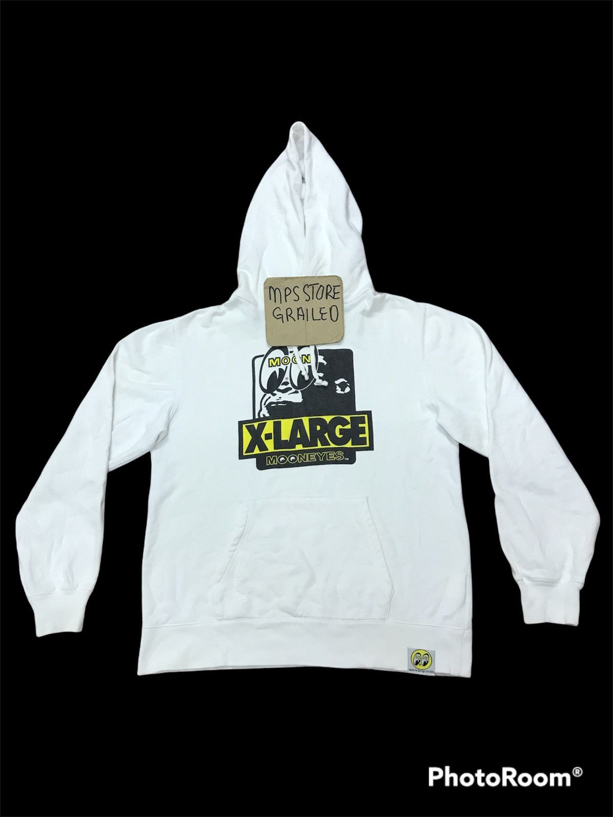 Japanese Brand XLARGE x MOON EYES Equipped Big Logo Hoodie Pullover Size US S / EU 44-46 / 1 - 2 Thumbnail