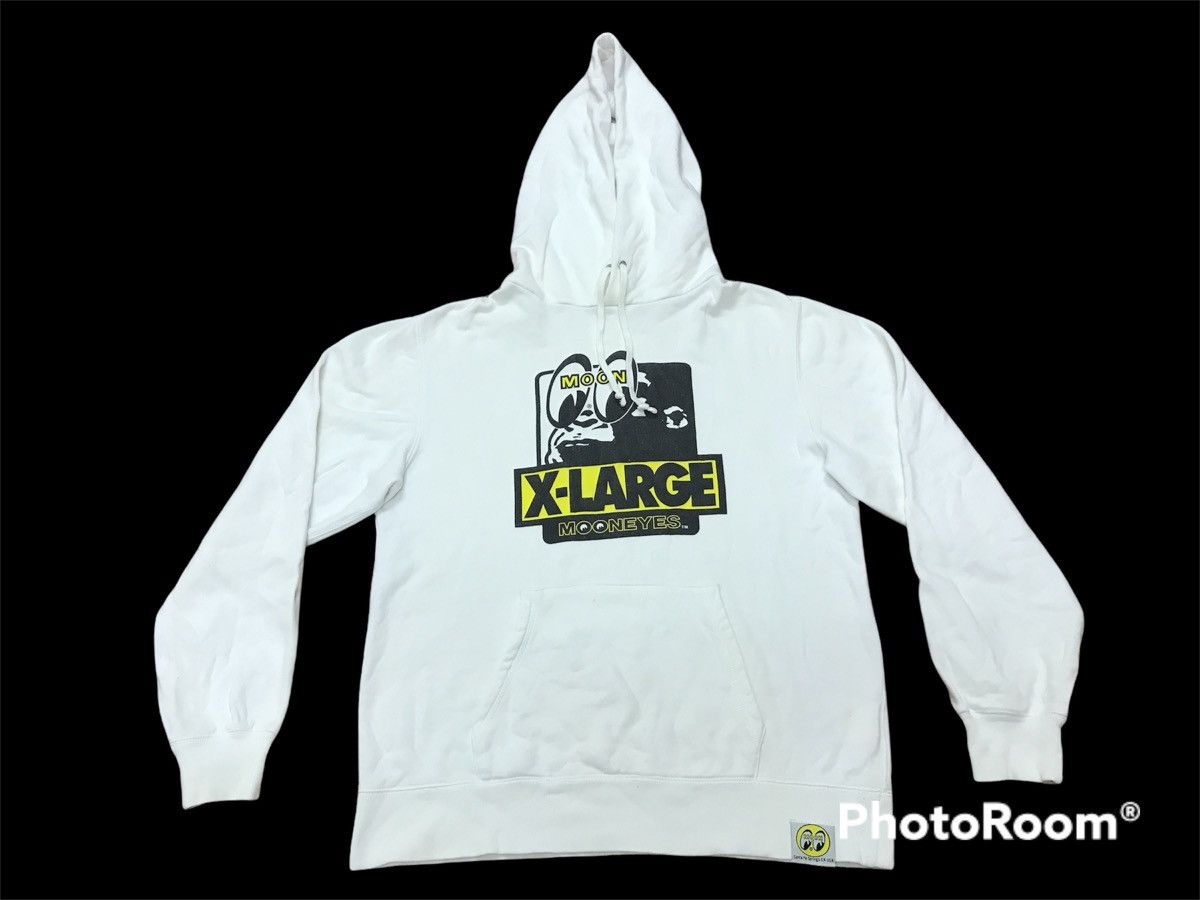 Japanese Brand XLARGE x MOON EYES Equipped Big Logo Hoodie Pullover Size US S / EU 44-46 / 1 - 1 Thumbnail