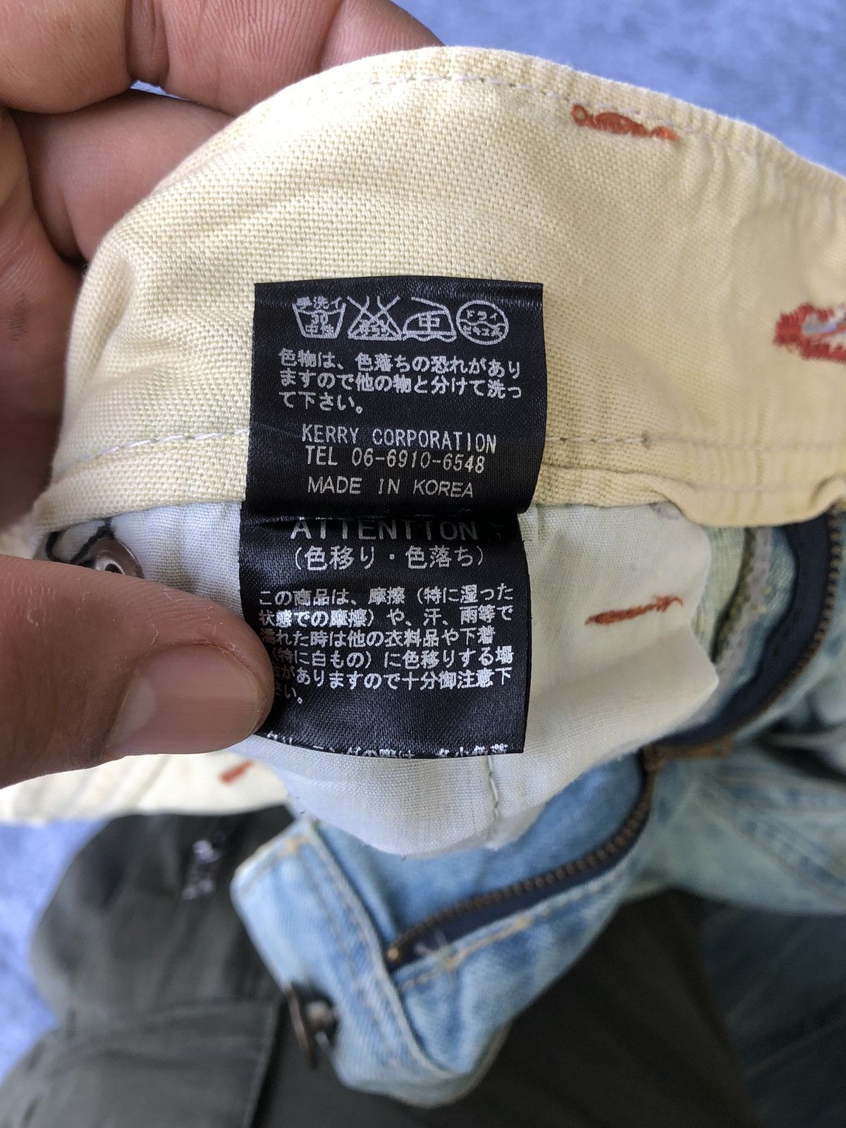 If Six Was Nine Vintage 90s🔥ANNA KERRY🔥Distressed Light Wash Hybrid Denim Size US 33 - 13 Thumbnail