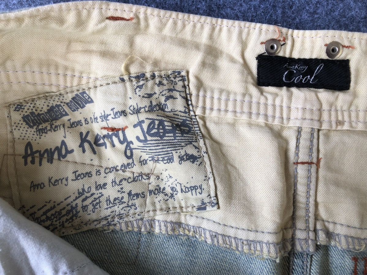 If Six Was Nine Vintage 90s🔥ANNA KERRY🔥Distressed Light Wash Hybrid Denim Size US 33 - 11 Thumbnail
