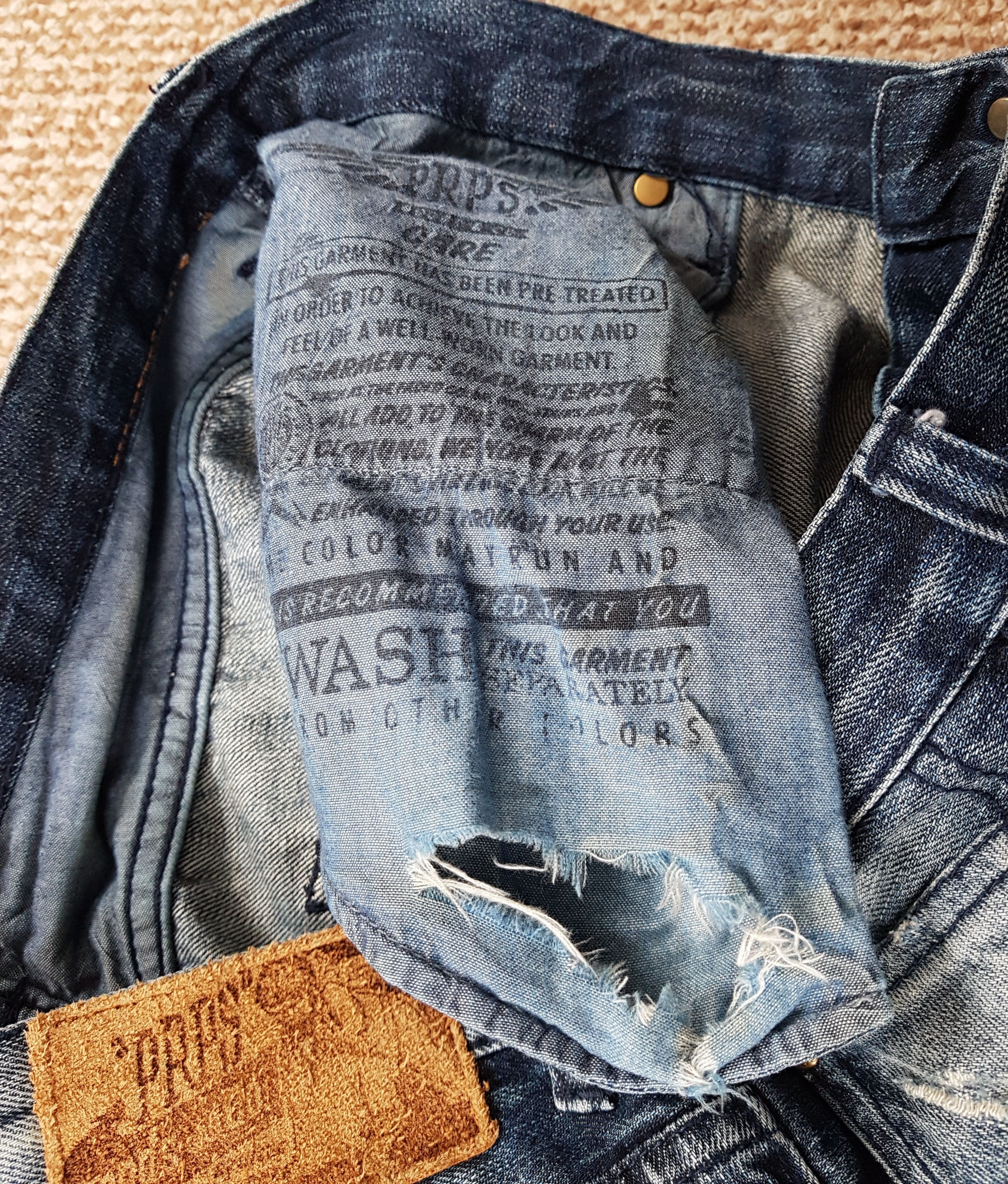 Japanese Brand × Prps PRPS distressed denim jeans size W36 Size US 36 / EU 52 - 12 Thumbnail