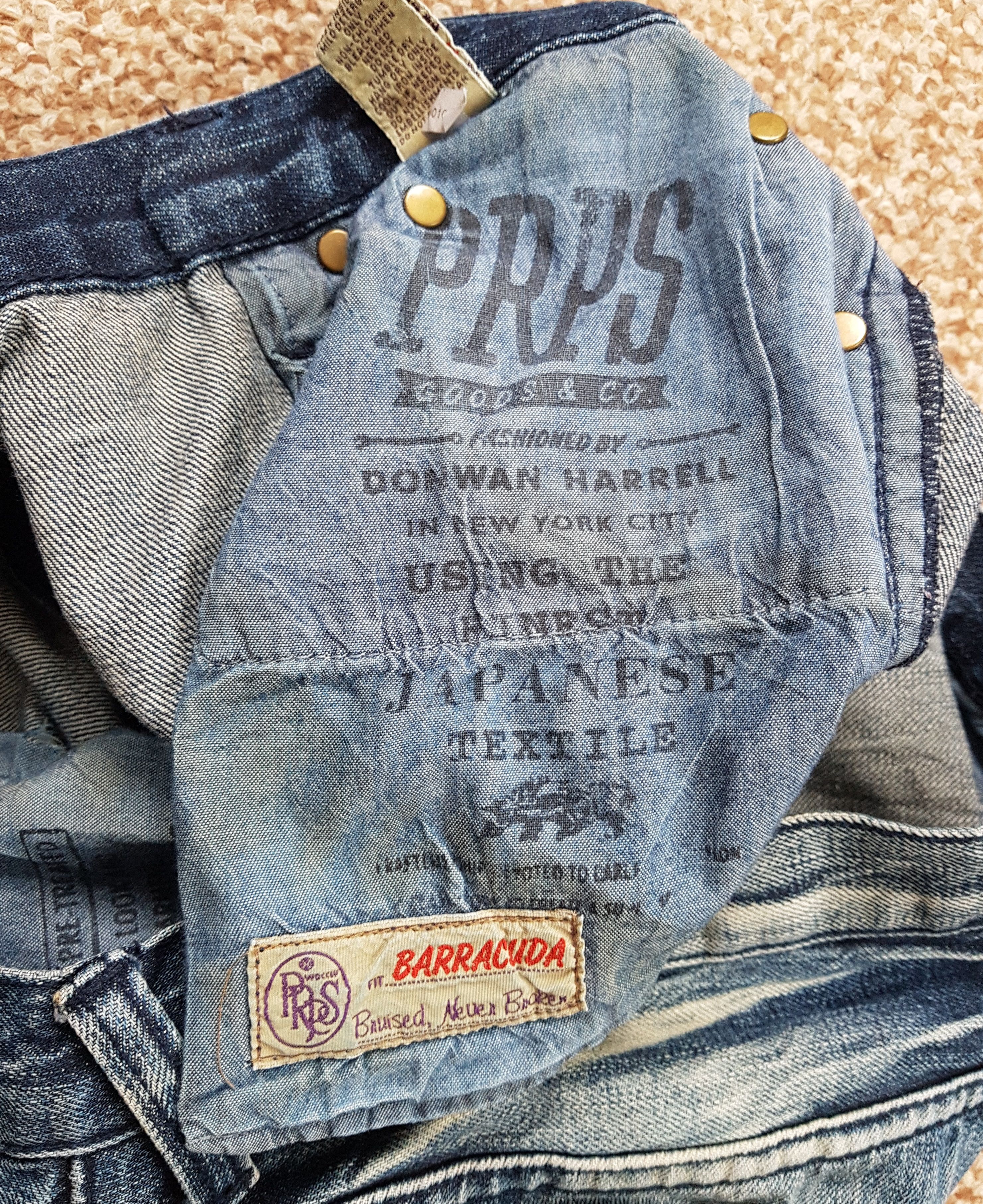 Japanese Brand × Prps PRPS distressed denim jeans size W36 Size US 36 / EU 52 - 13 Thumbnail