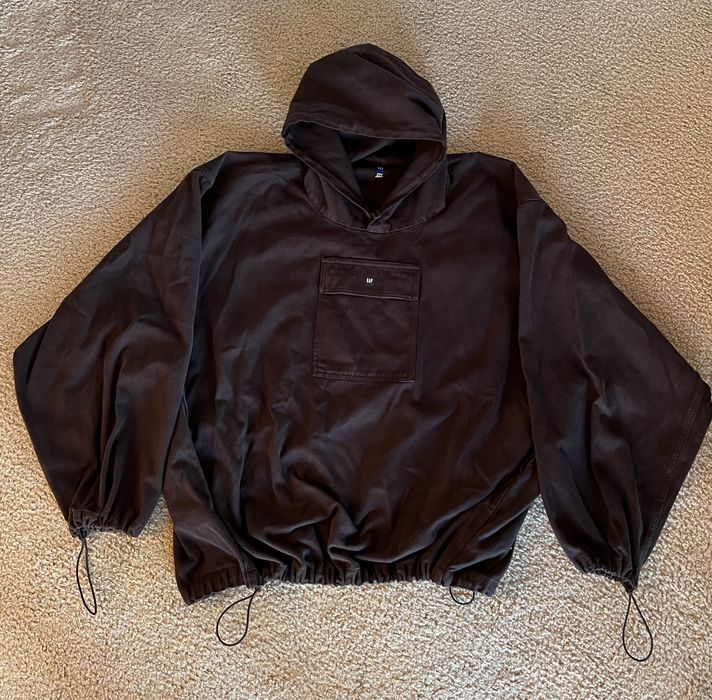 Gap Yeezy Gap Balenciaga Black Sateen Anorak | Grailed