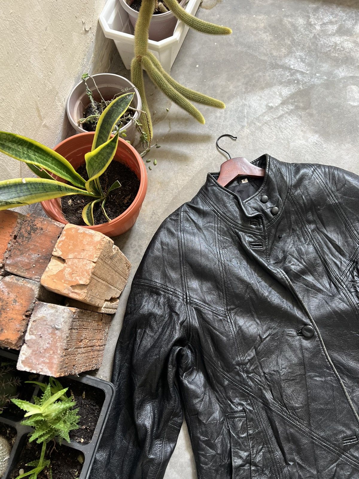 Japanese Brand STEALS 💫 Fully Leather Long Jacket Size US M / EU 48-50 / 2 - 7 Thumbnail