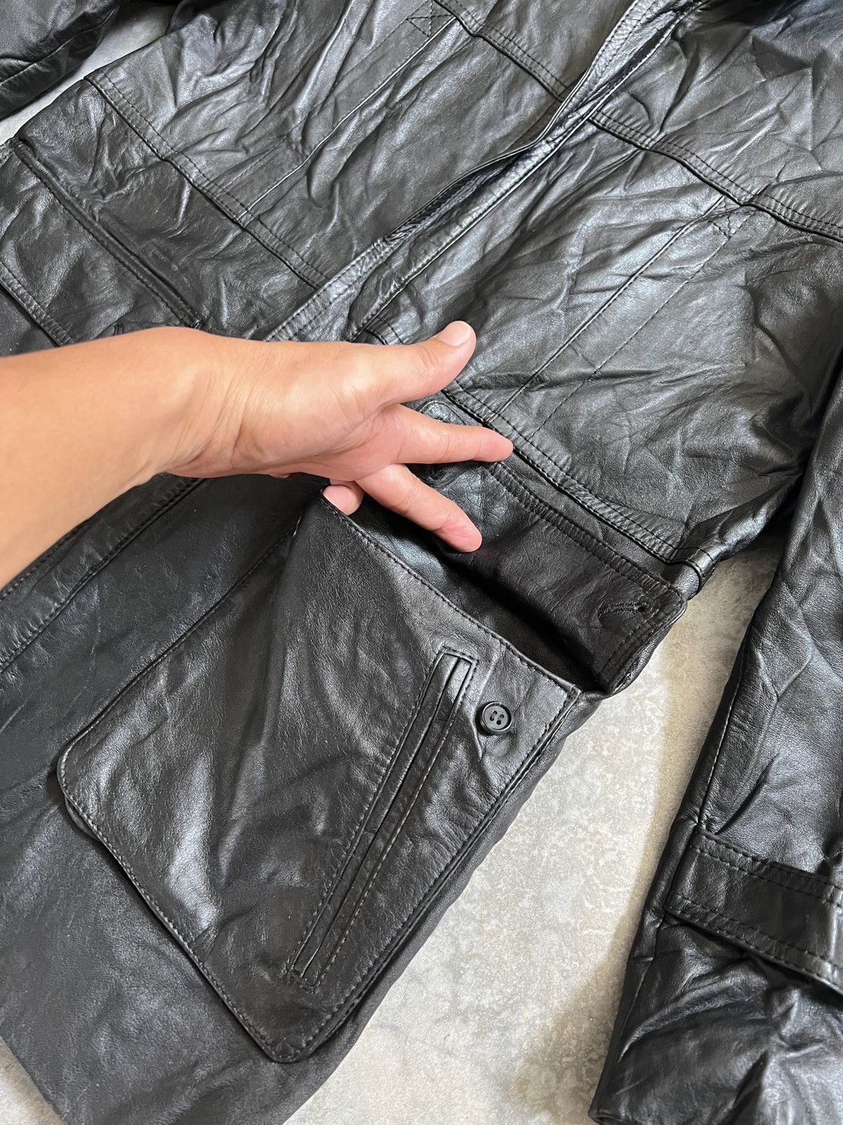 Japanese Brand STEALS 💫 Fully Leather Long Jacket Size US M / EU 48-50 / 2 - 9 Thumbnail