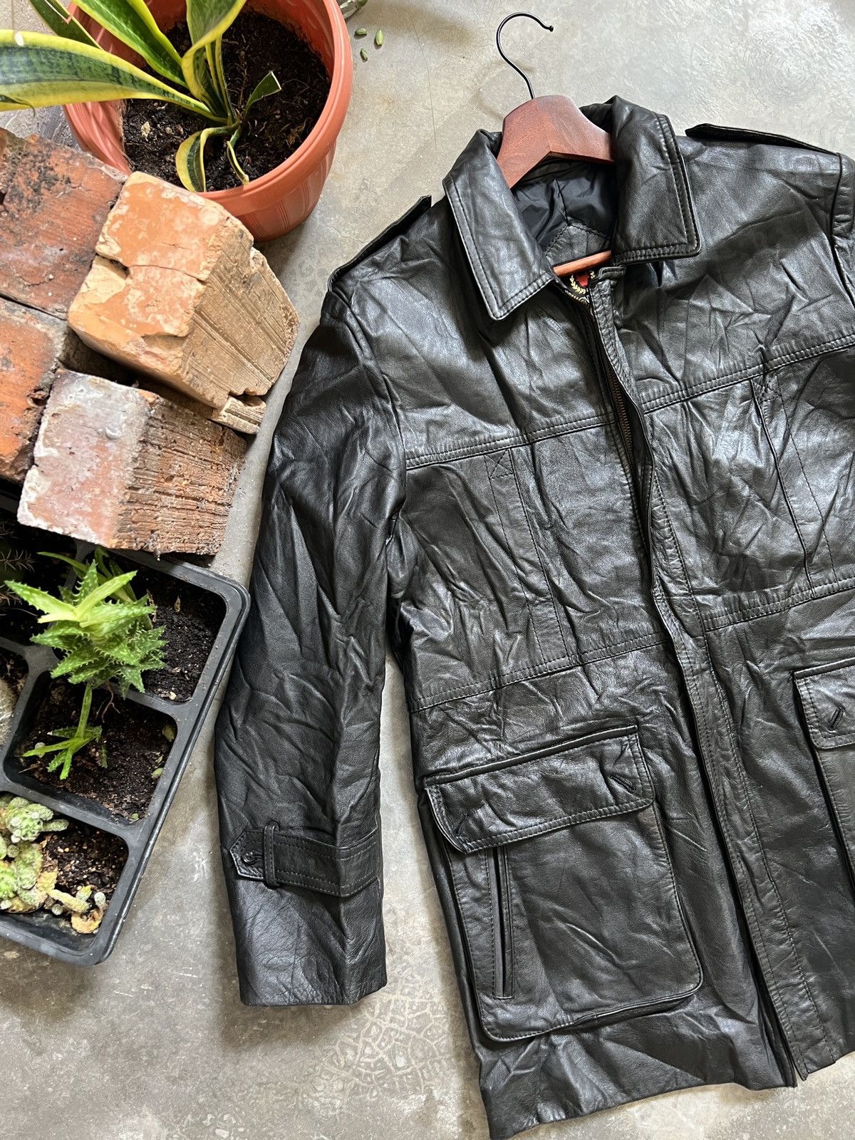 Japanese Brand STEALS 💫 Fully Leather Long Jacket Size US M / EU 48-50 / 2 - 3 Thumbnail