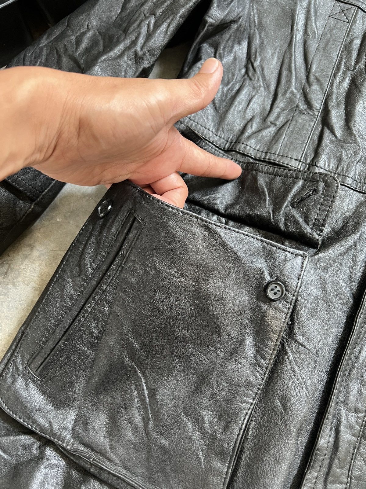 Japanese Brand STEALS 💫 Fully Leather Long Jacket Size US M / EU 48-50 / 2 - 10 Thumbnail