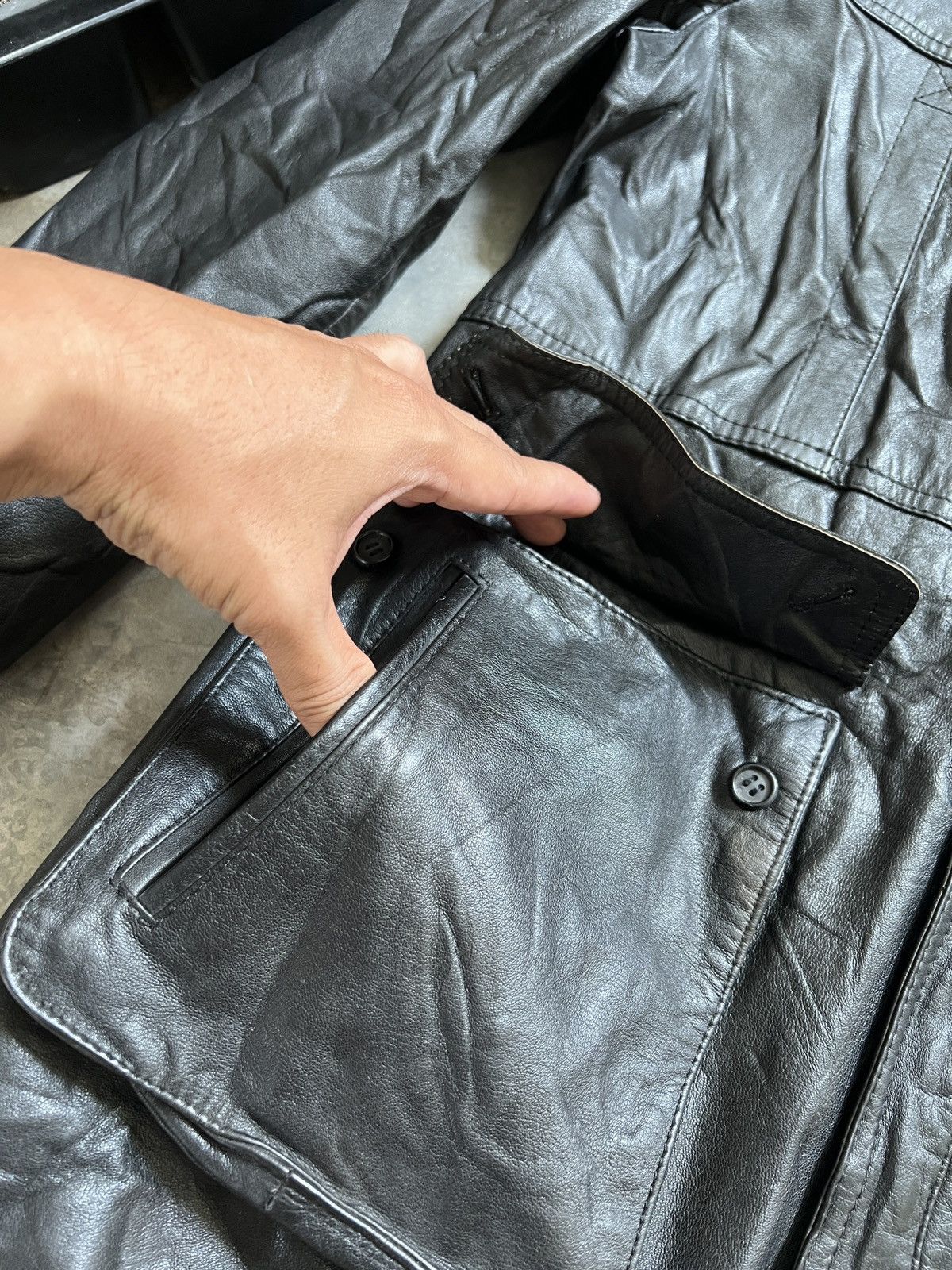 Japanese Brand STEALS 💫 Fully Leather Long Jacket Size US M / EU 48-50 / 2 - 11 Thumbnail